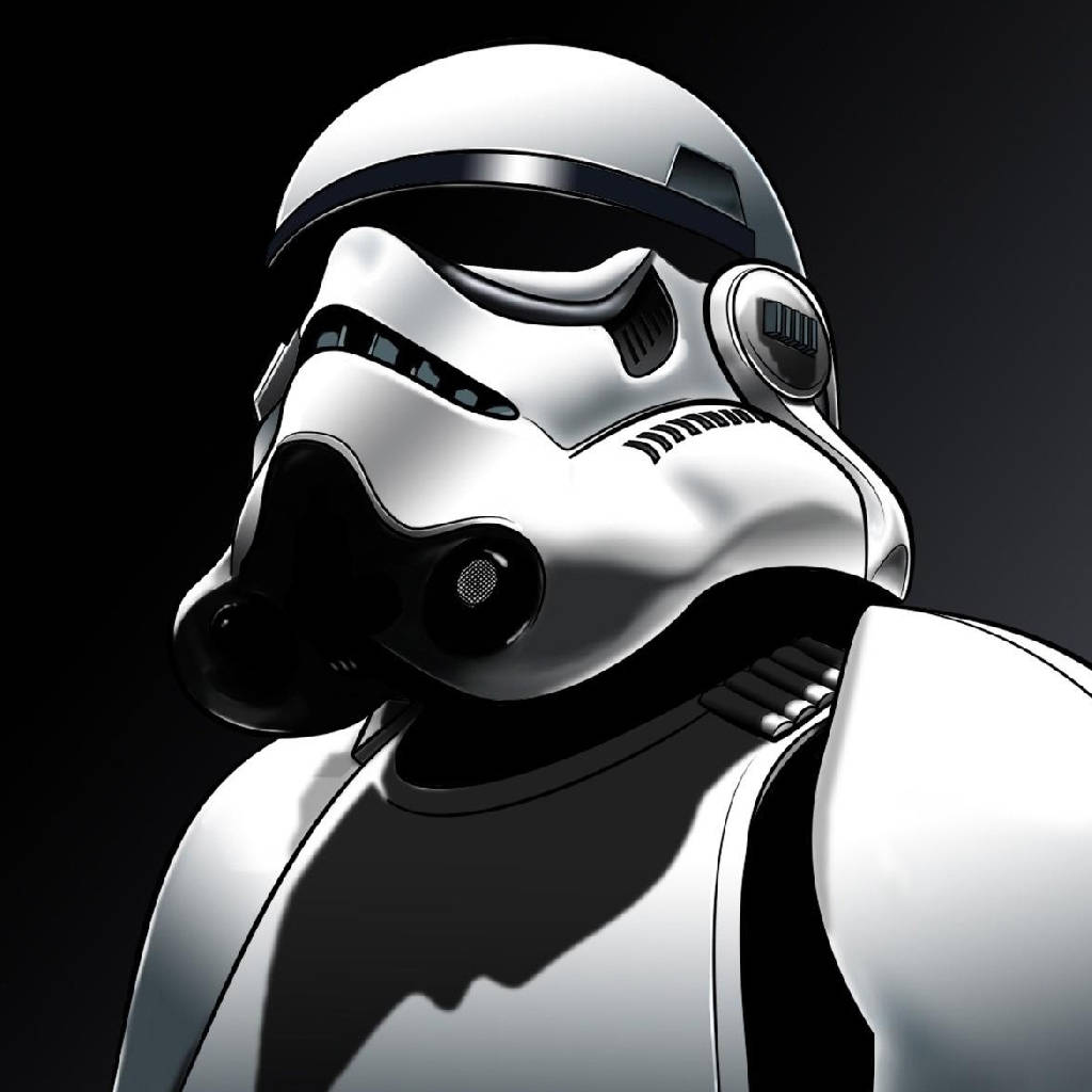 Star Wars, iPad, stormtrooper helmet, SD Desktop Wallpaper