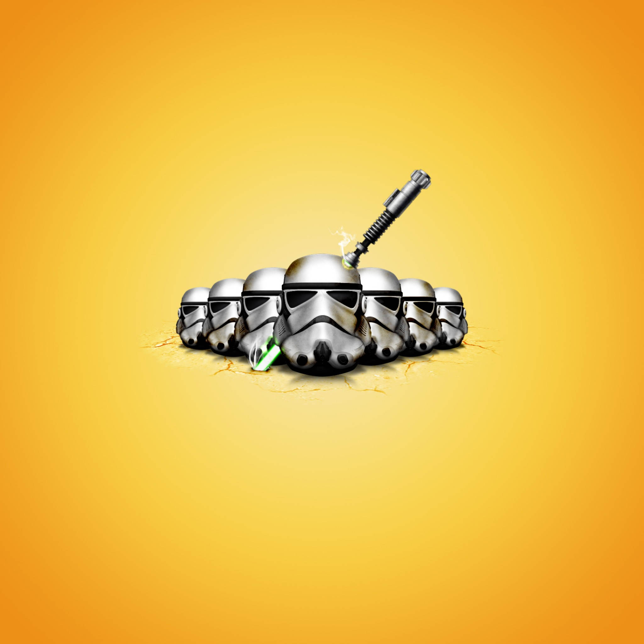 Star Wars, iPad, stormtrooper helmets, Full HD Desktop Wallpaper