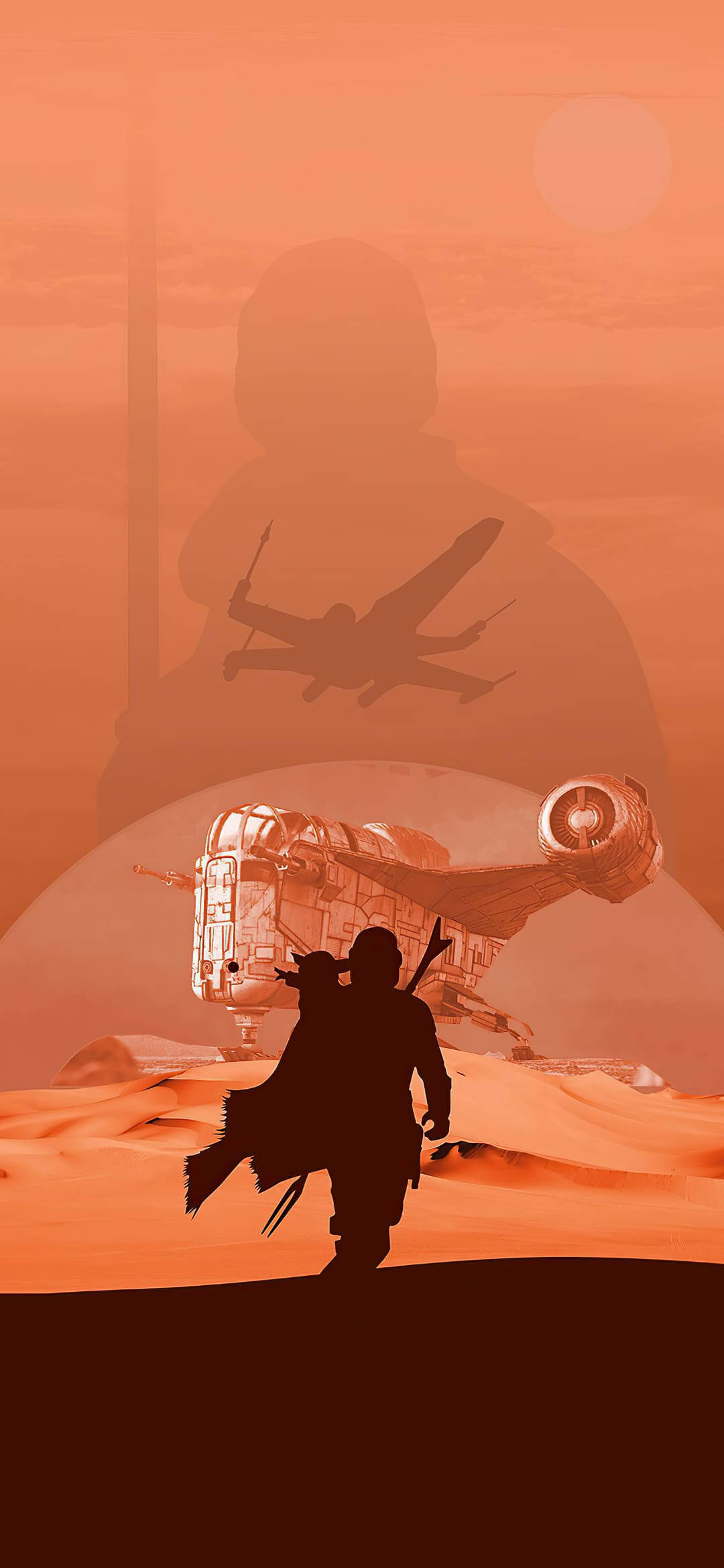 Star Wars, iPhone 6 Plus, desert planet, Full HD Phone Wallpaper