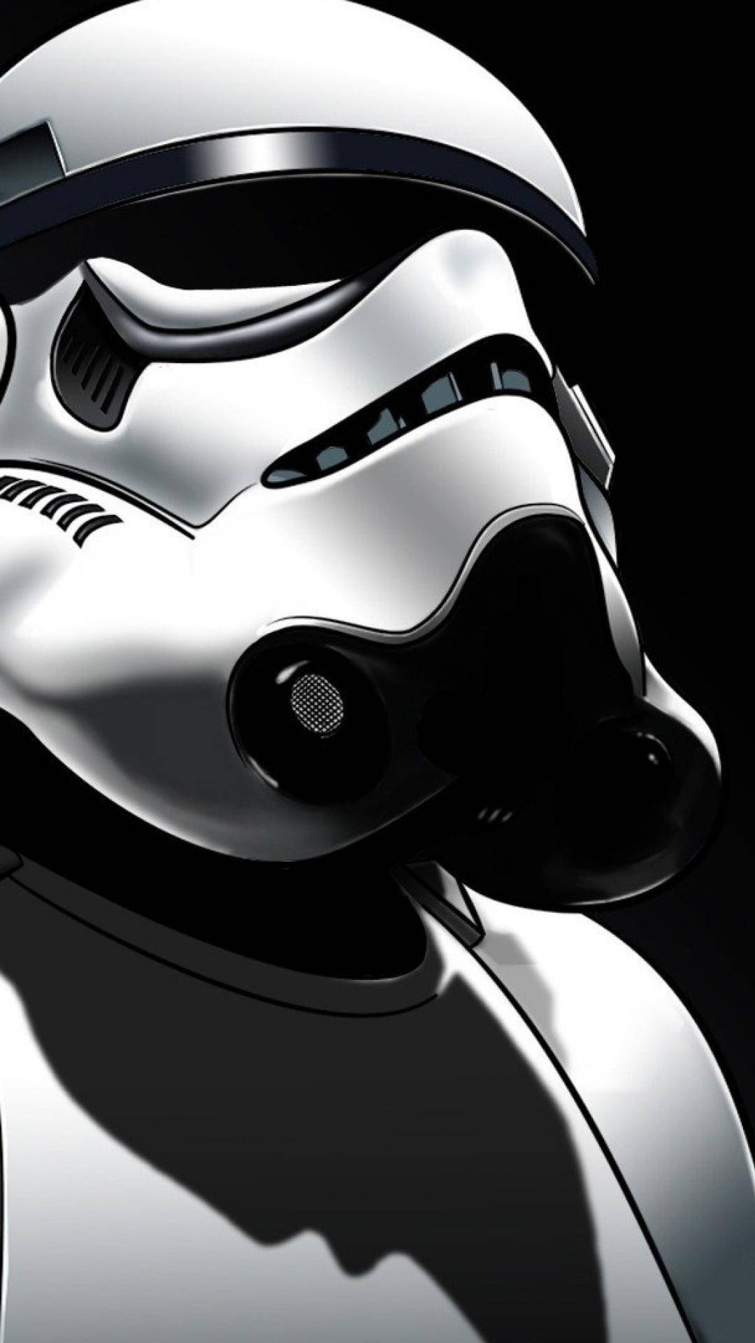 Star Wars, iPhone 6 Plus, stormtrooper helmet, Full HD Phone Wallpaper