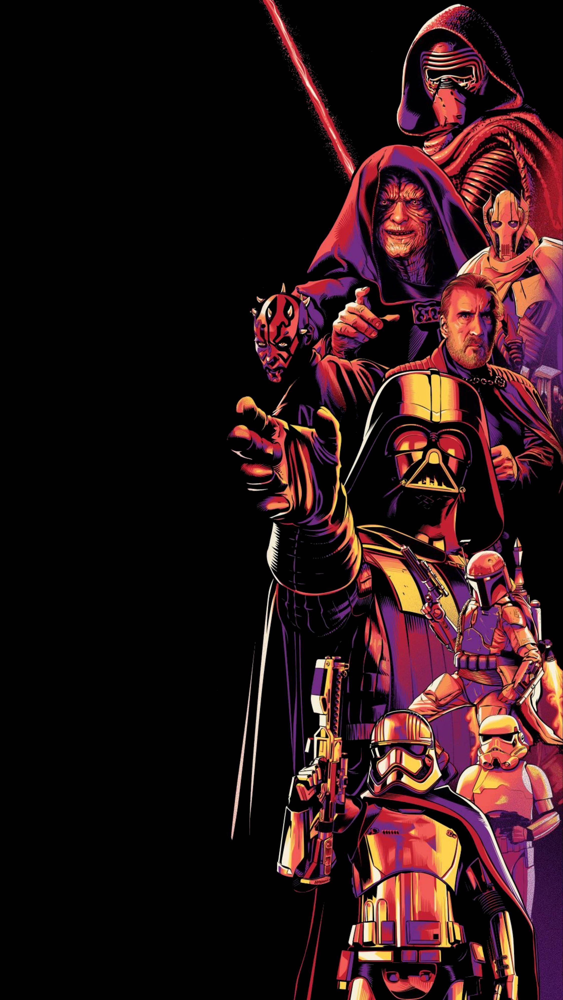 Star Wars, iPhone 6 Plus, Dark Side, 4K Phone Wallpaper