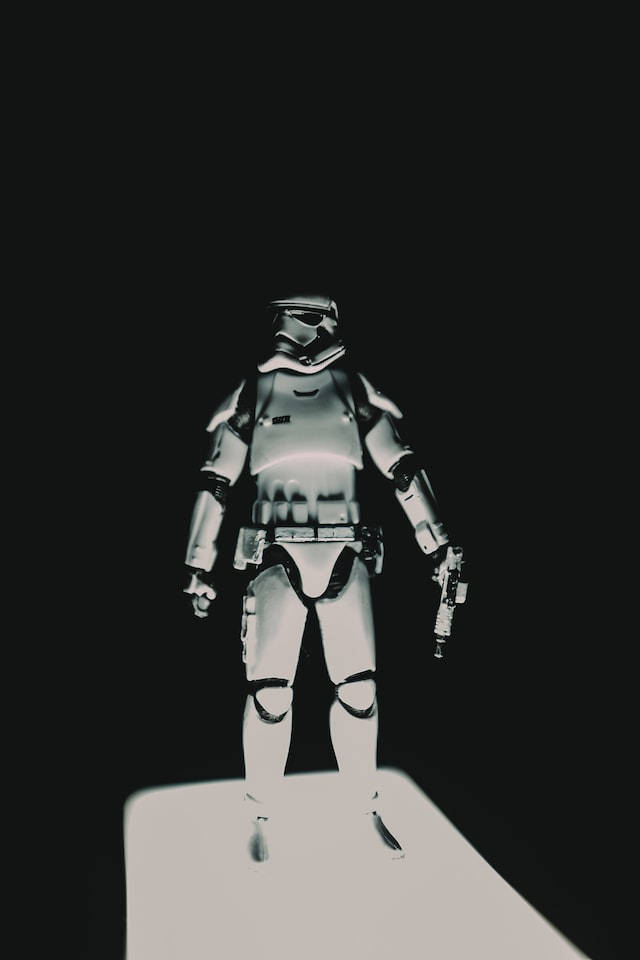 Star Wars, stormtrooper, silver, SD Phone Wallpaper