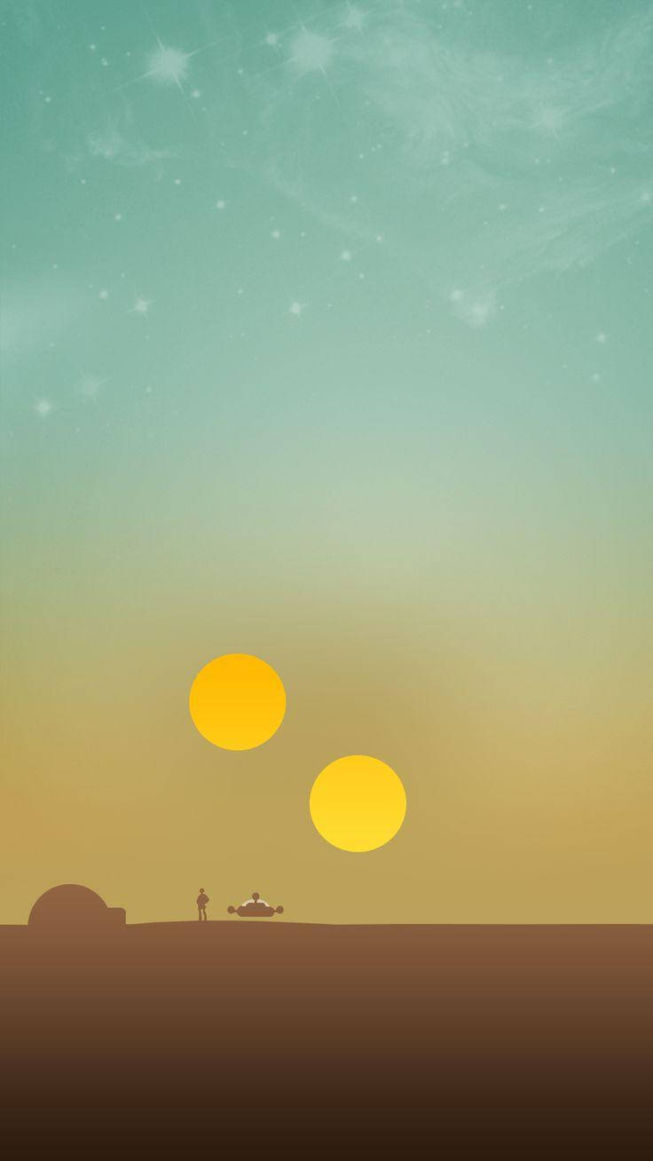 Star Wars, lone figure, small vehicle, HD Phone Wallpaper