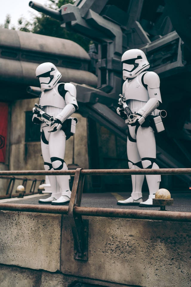 Star Wars, stormtroopers, iPhone screen, SD Phone Wallpaper