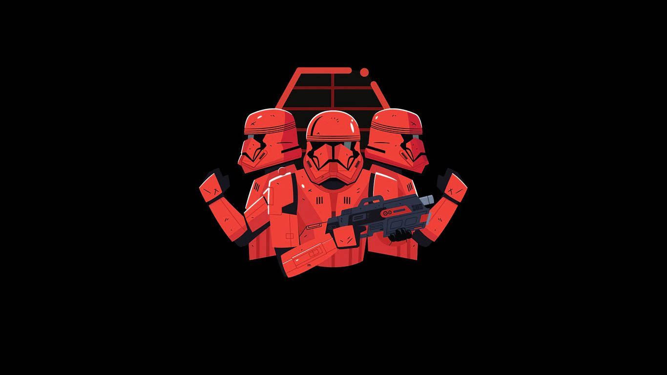 Star Wars, stormtroopers, red armored, HD Desktop Wallpaper