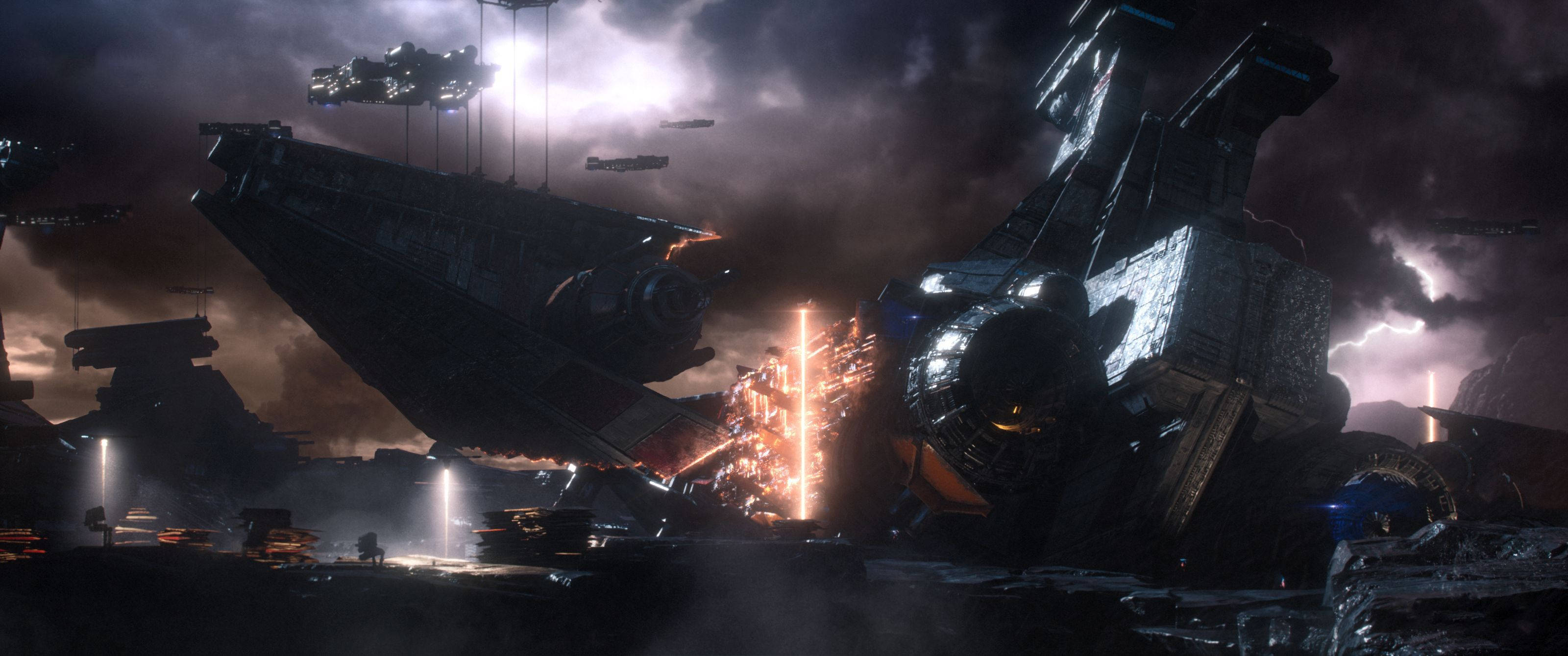 Star Wars Jedi Fallen Order, planet Bracca, warships, 2K Desktop Wallpaper