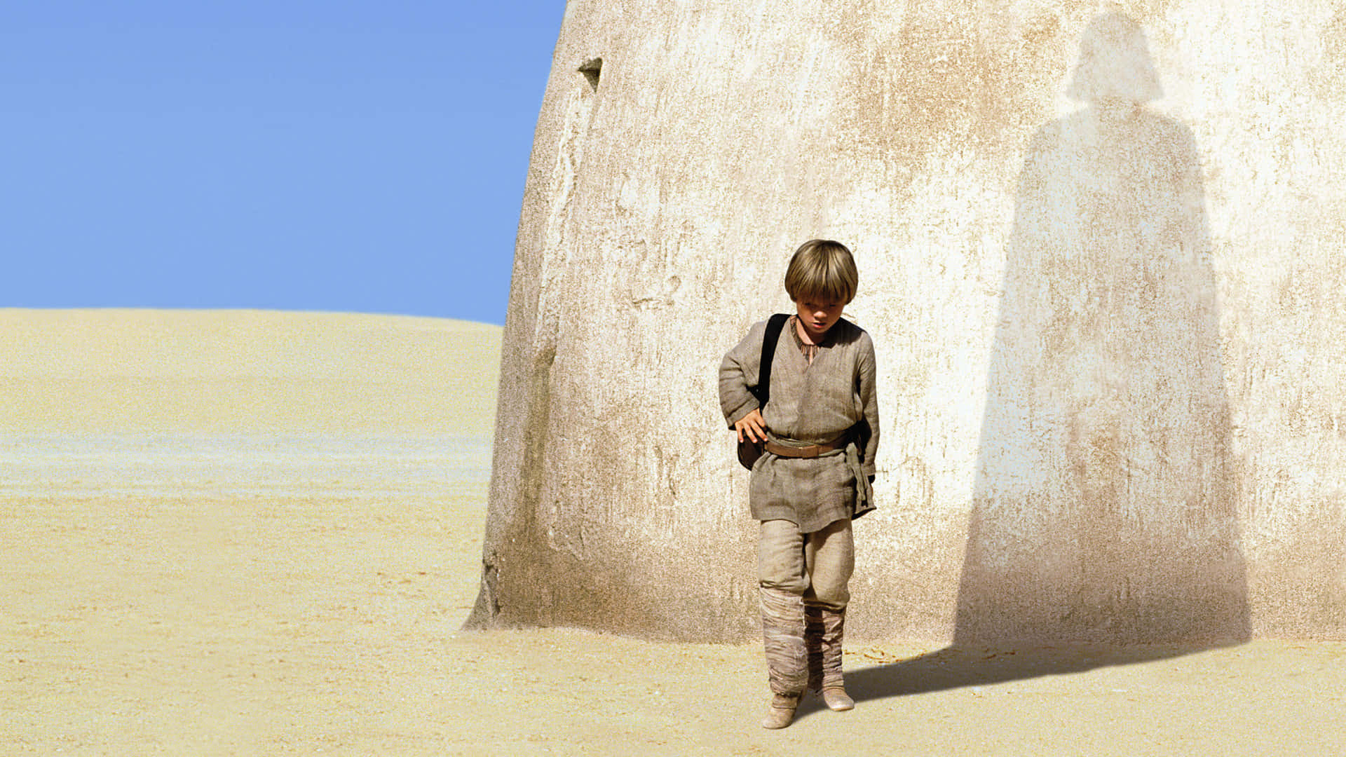 Star Wars, desert sky, curved stone structure, Full HD Desktop Wallpaper