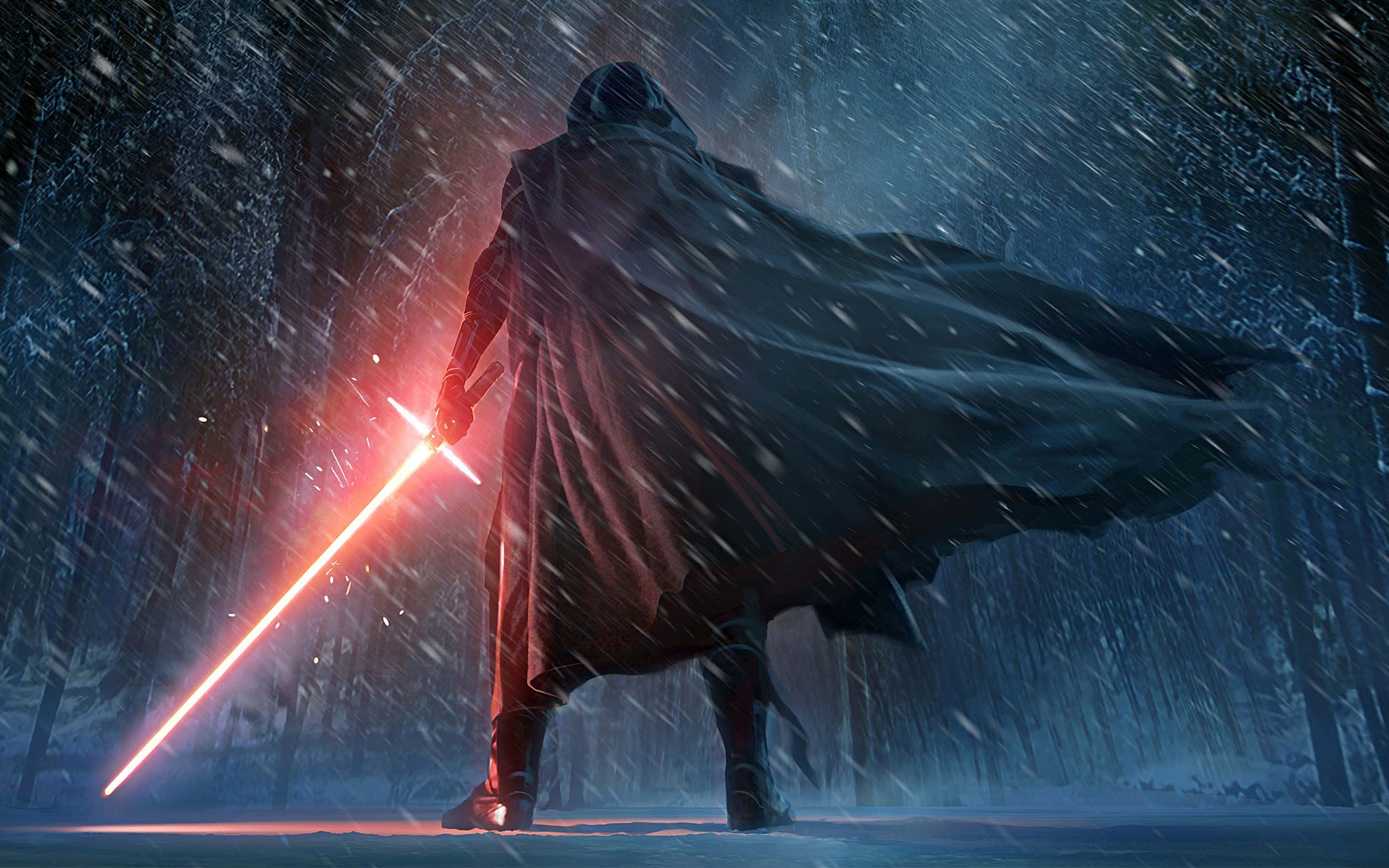 Star Wars, lightsaber, red lightsaber, 2K Desktop Wallpaper