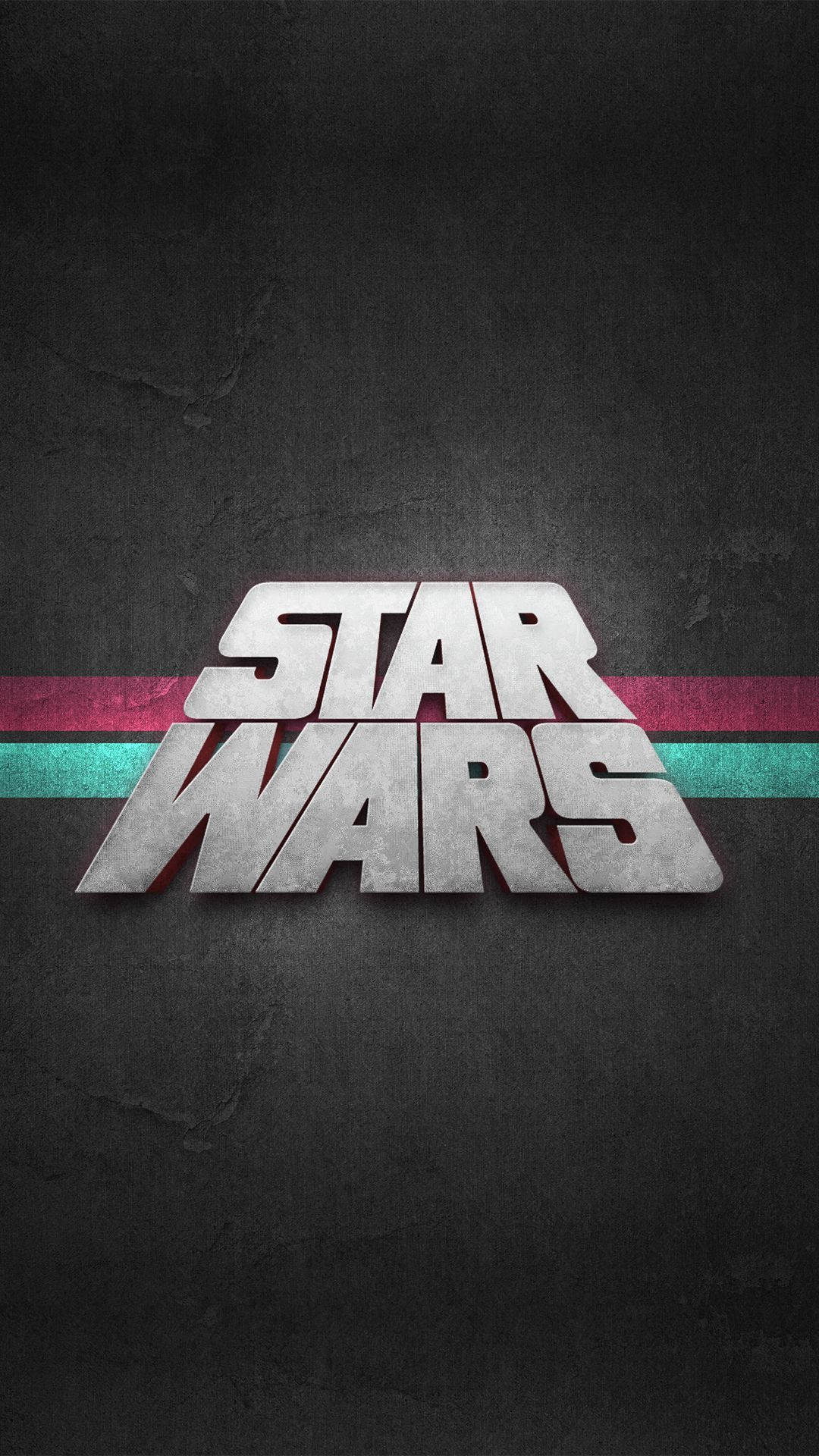 Star Wars, metallic silver, dark textured background, Full HD Phone Wallpaper