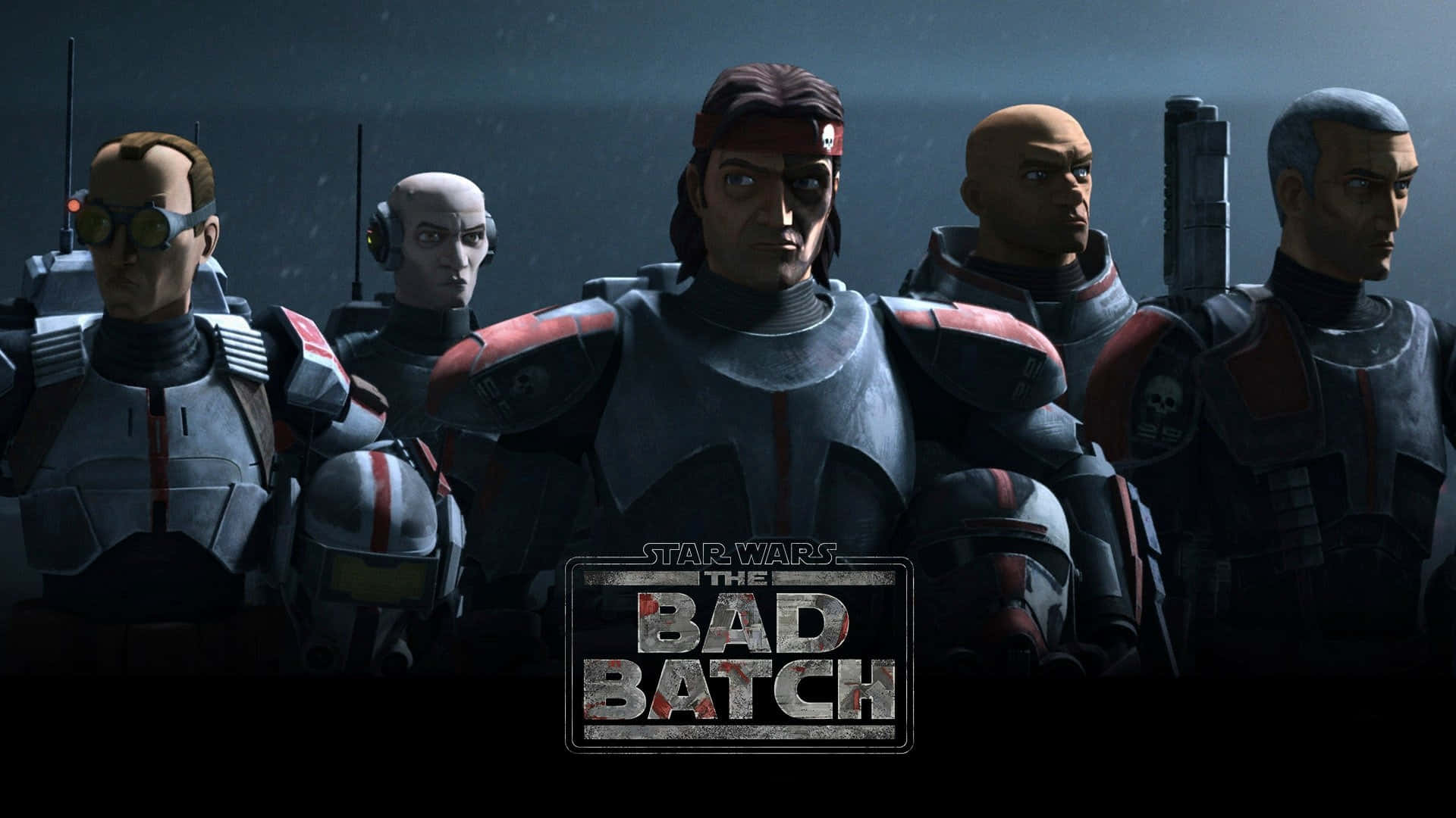 Star Wars The Bad Batch, Bad Batch, gray and red armor, Full HD Desktop Wallpaper
