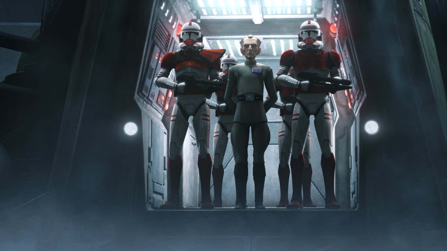 Star Wars The Bad Batch, clone troopers, red and white armor, HD Desktop Wallpaper