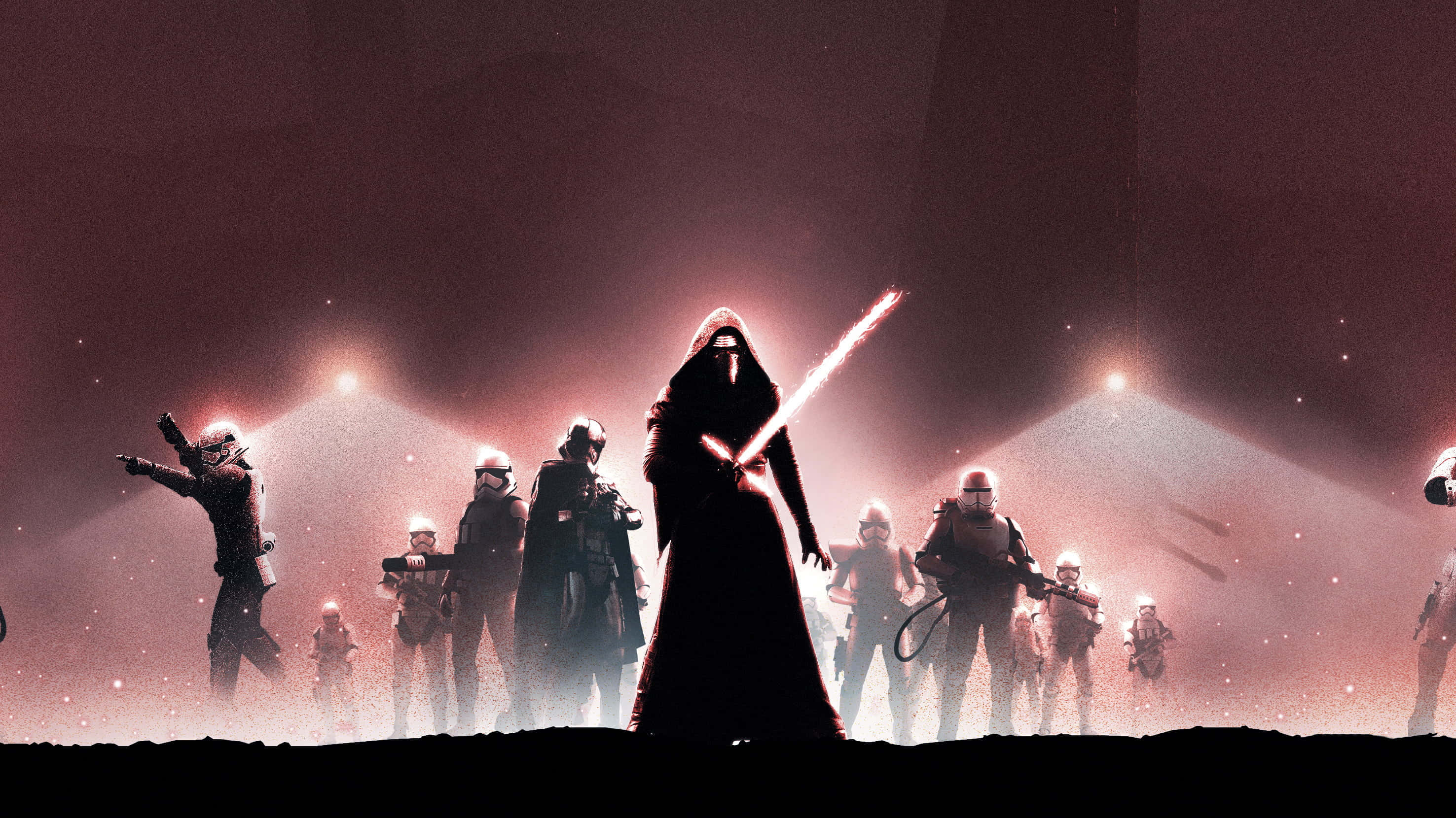 The Force Awakens, lightsaber, stormtroopers, 2K Desktop Wallpaper