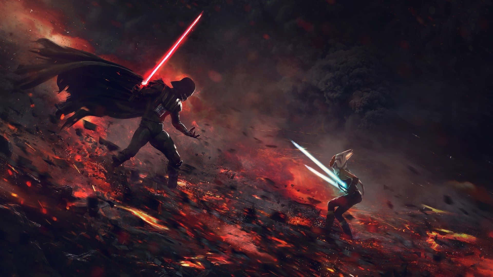 Star Wars The Force Awakens, lightsabers, red lightsaber, Full HD Desktop Wallpaper