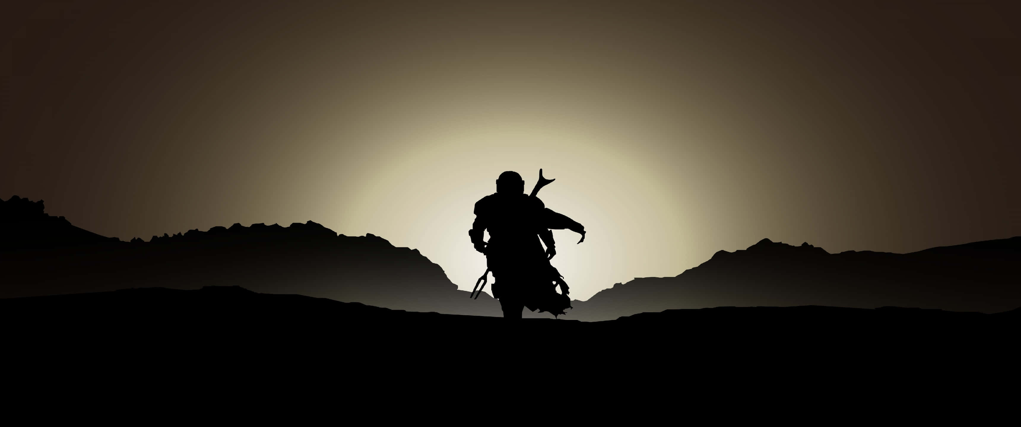 Star Wars, silhouette, sunset, 2K Desktop Wallpaper