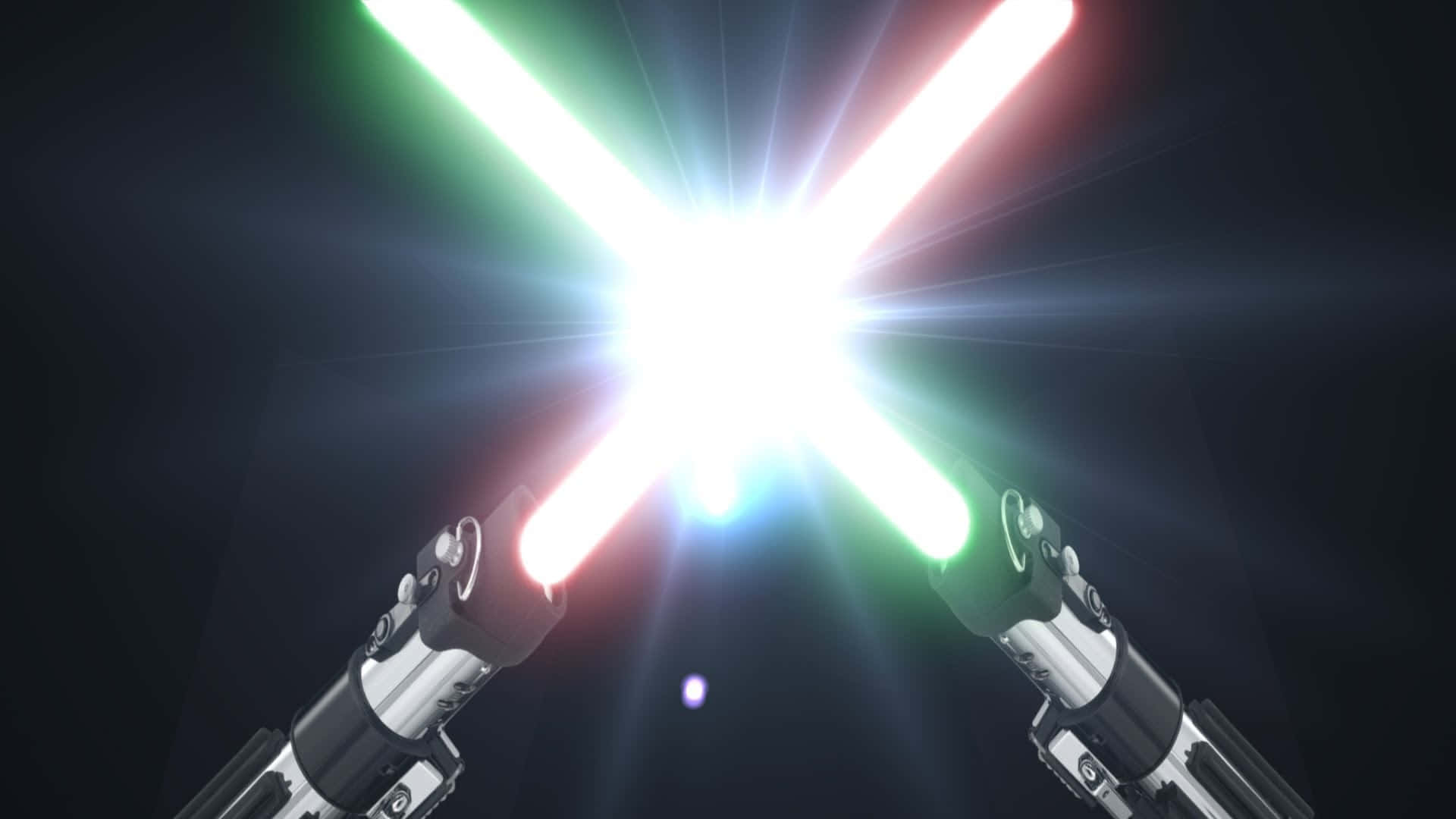 lightsaber, red, green, Full HD Desktop Wallpaper