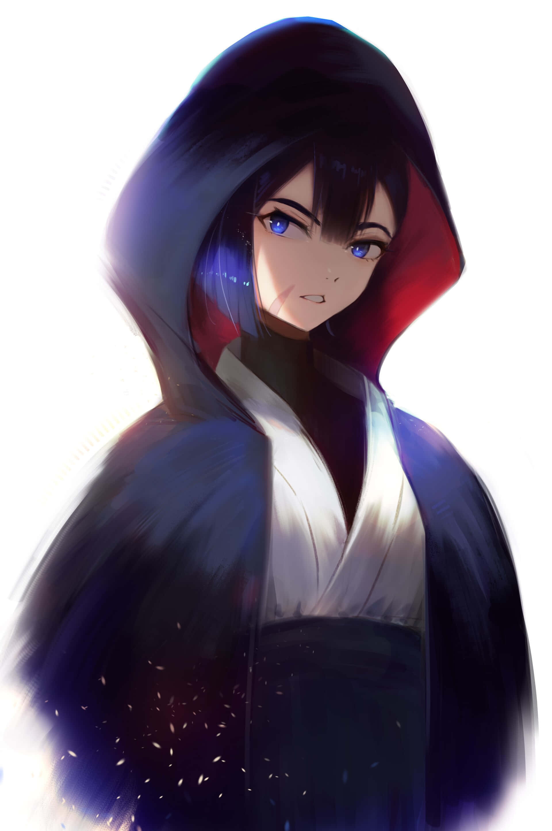 Star Wars Visions, anime character, hooded, 2K Phone Wallpaper