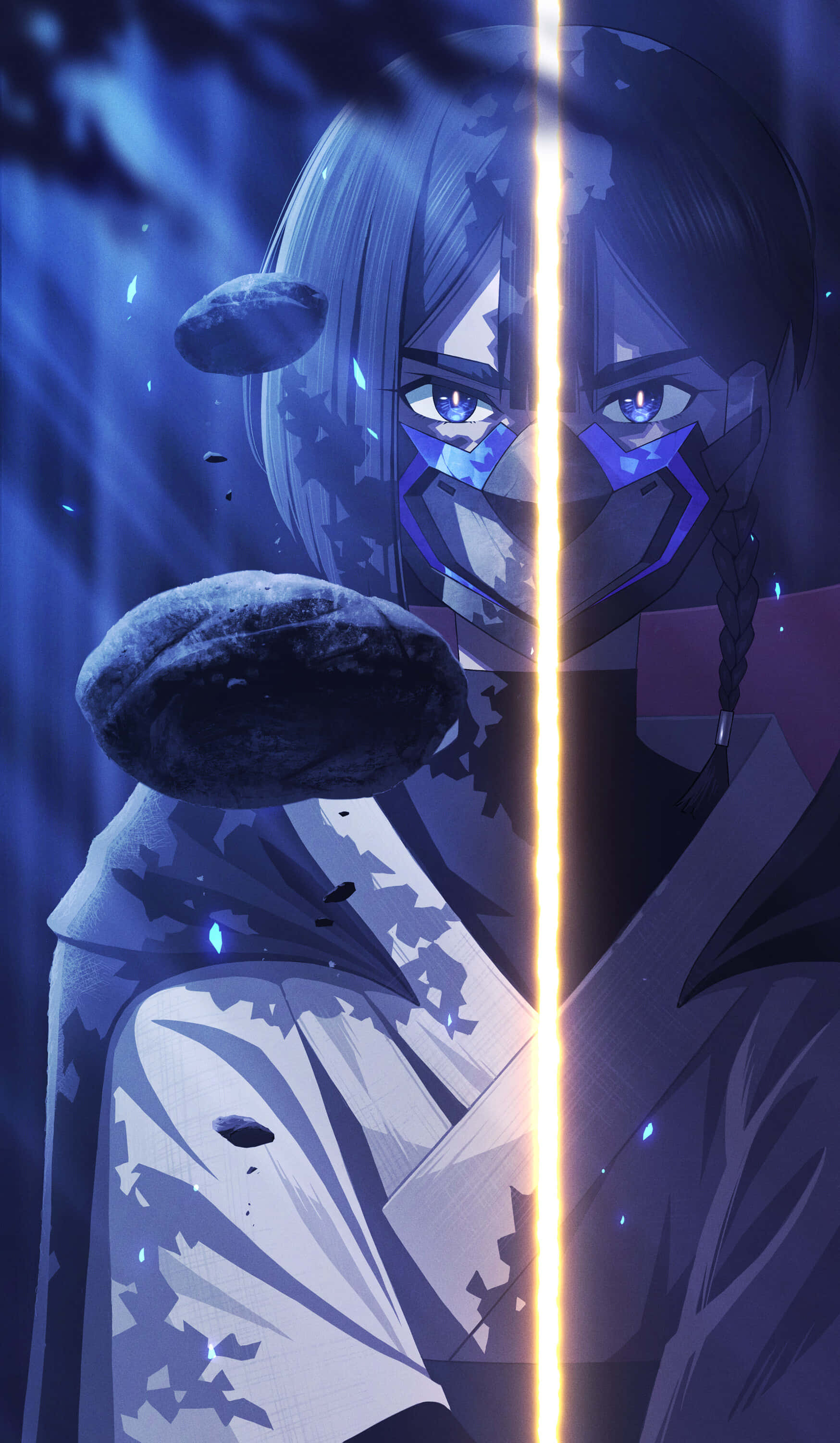 Star Wars Visions, warrior, lightsaber, 2K Phone Wallpaper
