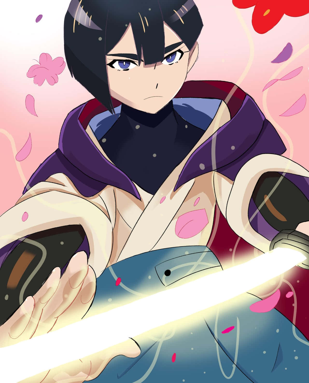 Star Wars Visions, samurai, lightsaber, HD Phone Wallpaper
