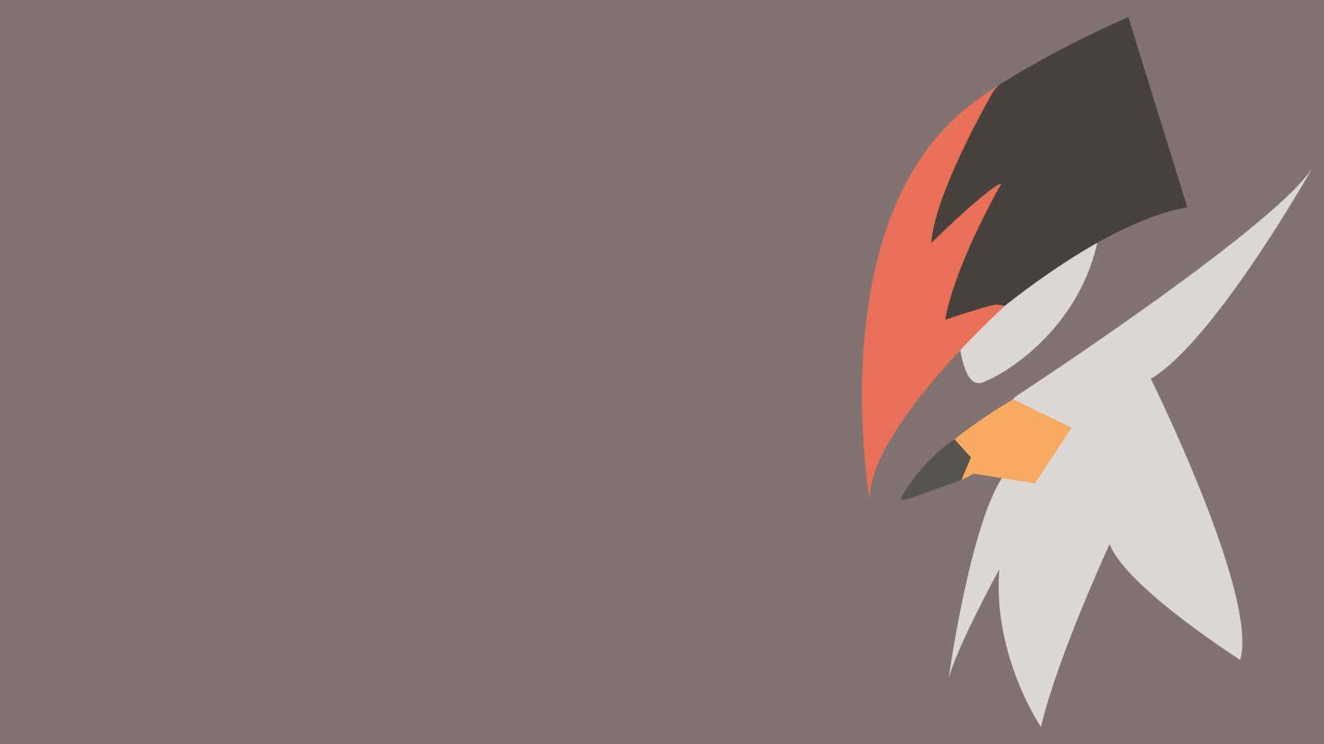 Staraptor, minimalist art, abstract bird silhouette, Full HD Desktop Wallpaper