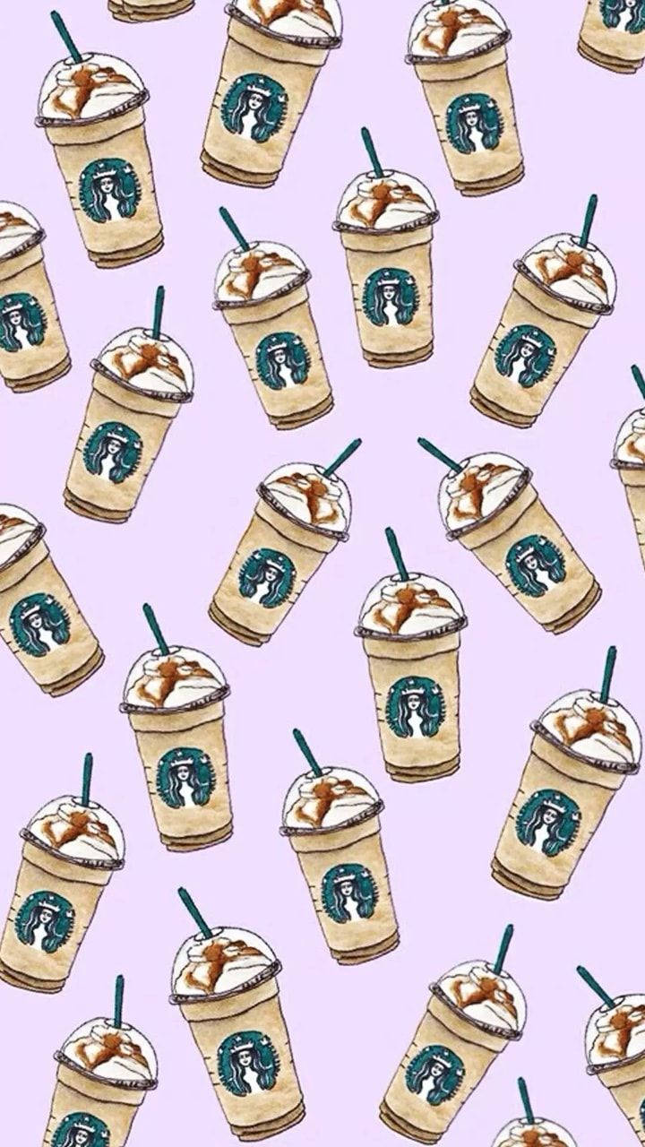 Starbucks, iced coffee cups, whipped cream, HD Phone Wallpaper