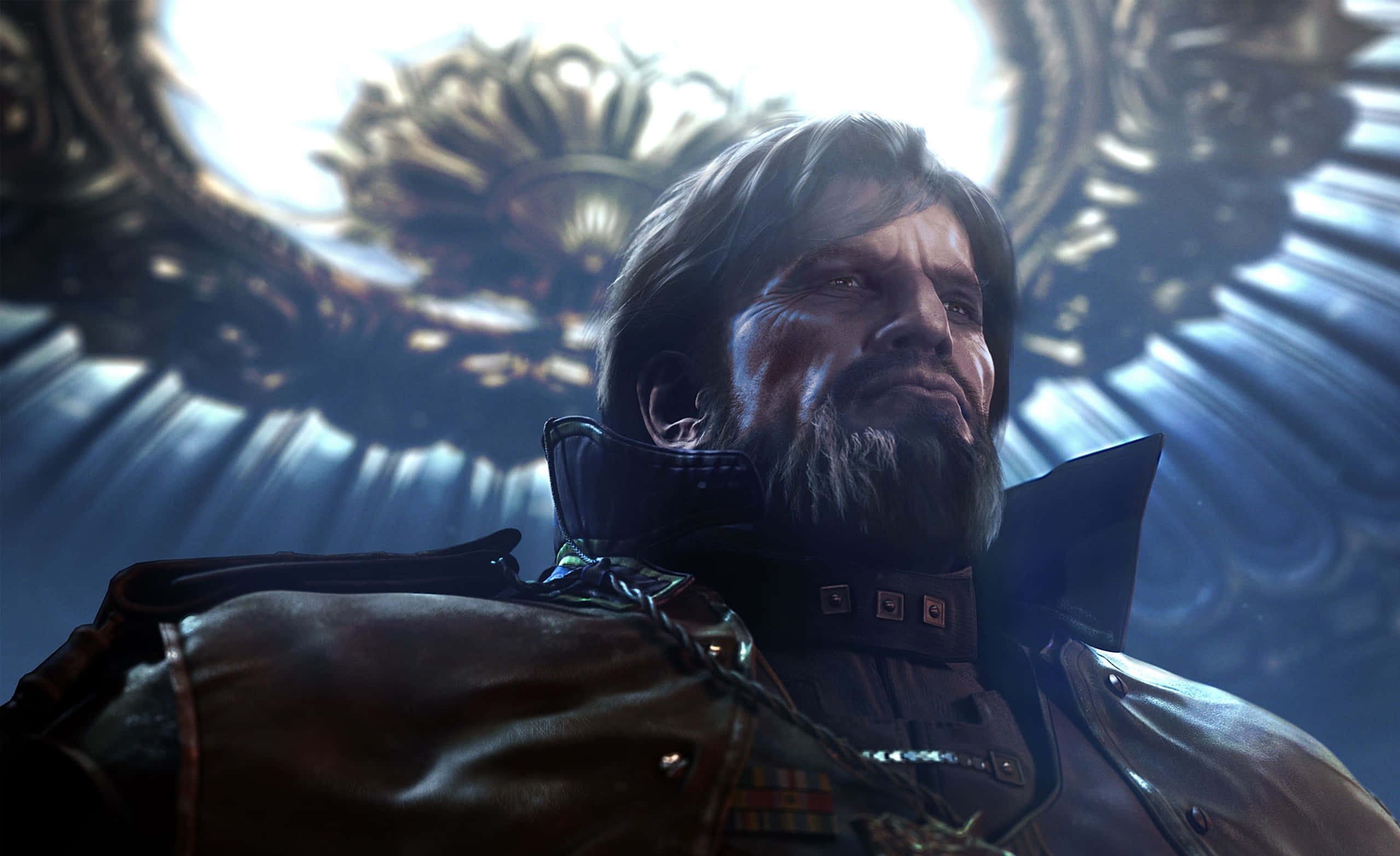 Starcraft characters, bearded man, dark armor, Full HD Desktop Wallpaper
