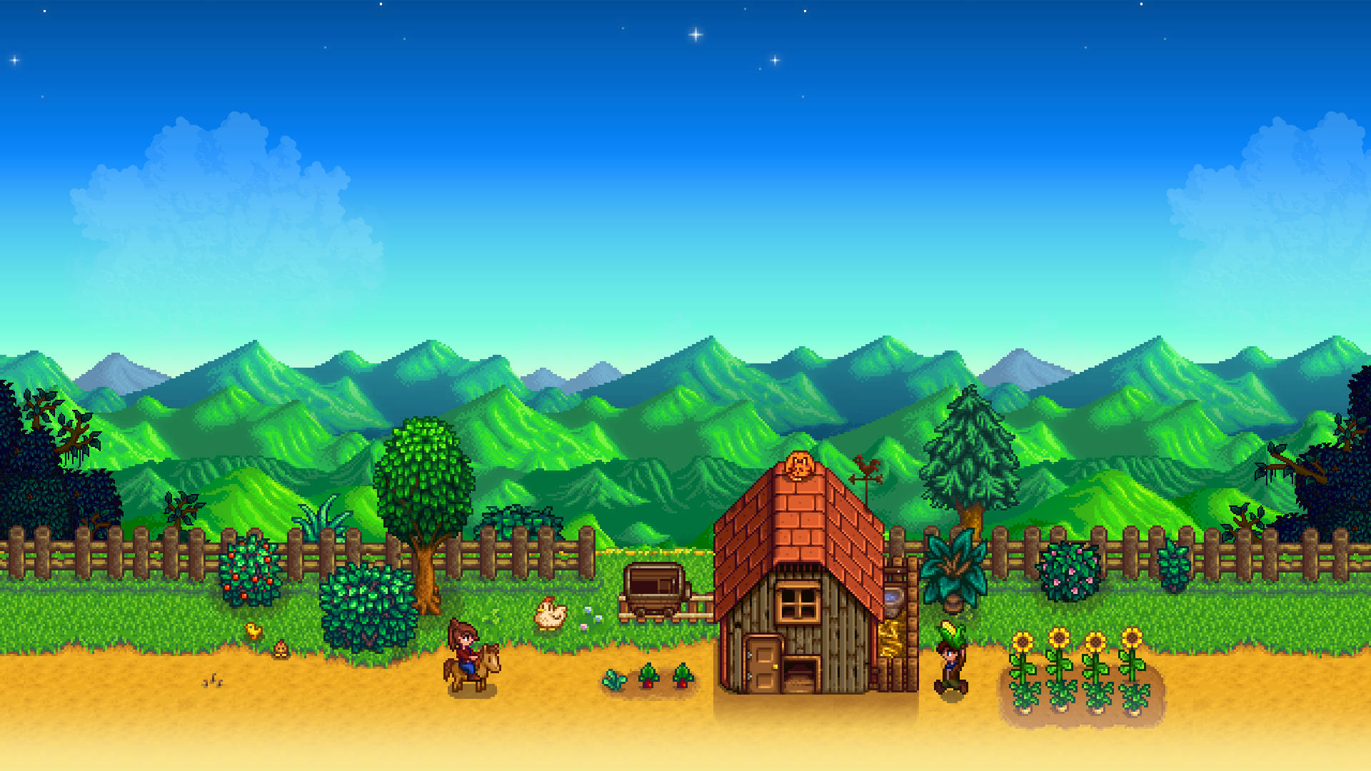 Stardew Valley, farmhouse, wooden house, Full HD Desktop Wallpaper