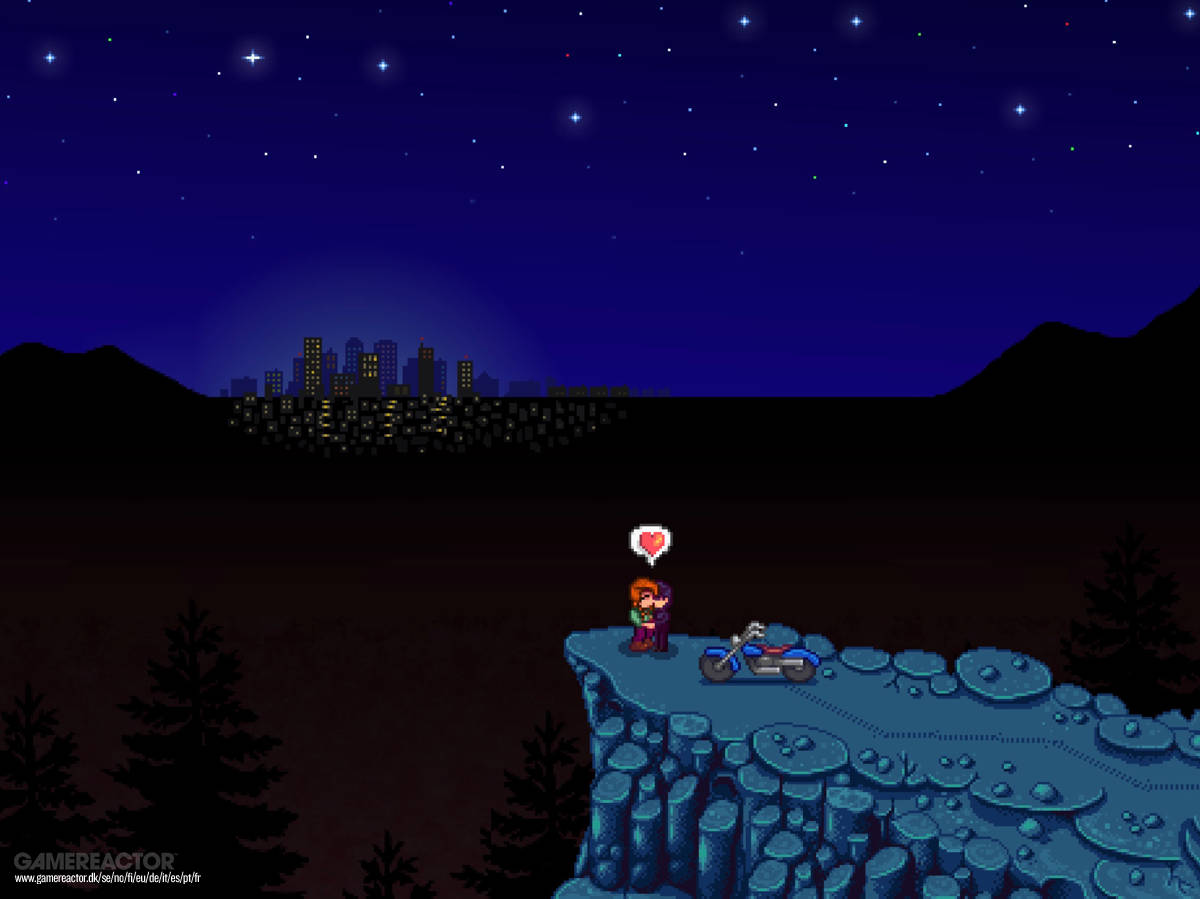 Stardew Valley, pixel art character, motorcycle, SD Desktop Wallpaper