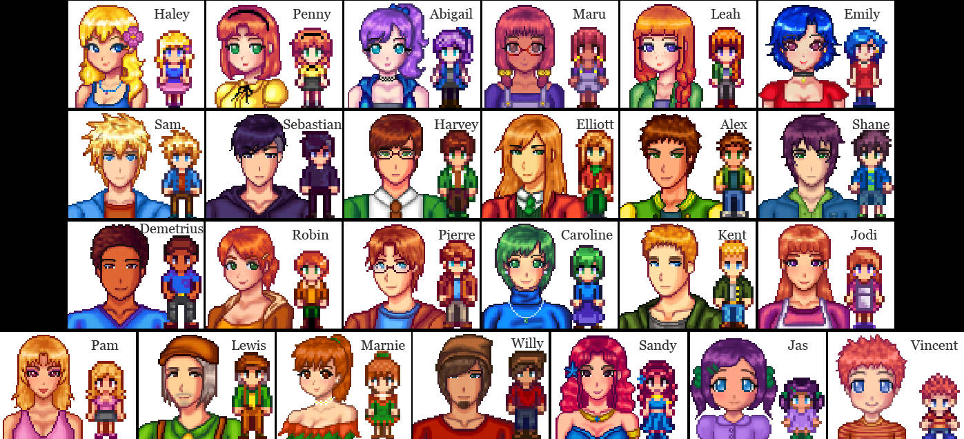 Stardew Valley, 2D RPG, pixel-art characters, HD Desktop Wallpaper
