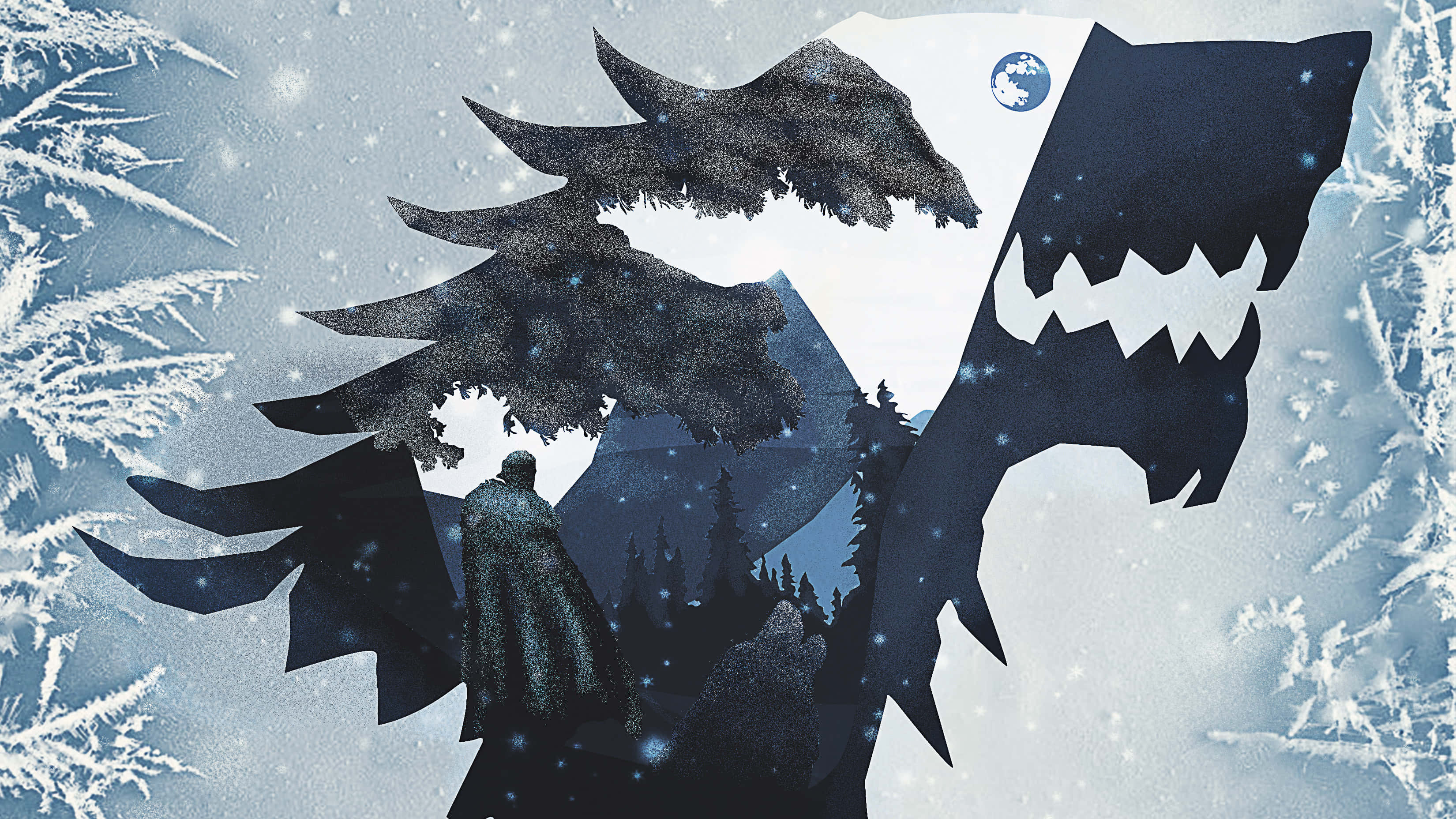 Stark, dragon, shark, 2K Desktop Wallpaper
