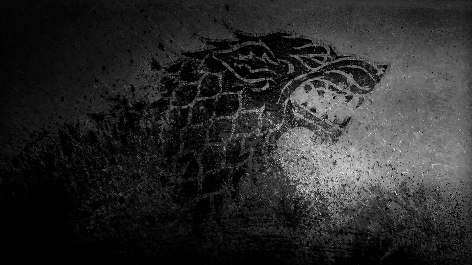 Stark, grungy house, dragon head emblem, Full HD Desktop Wallpaper
