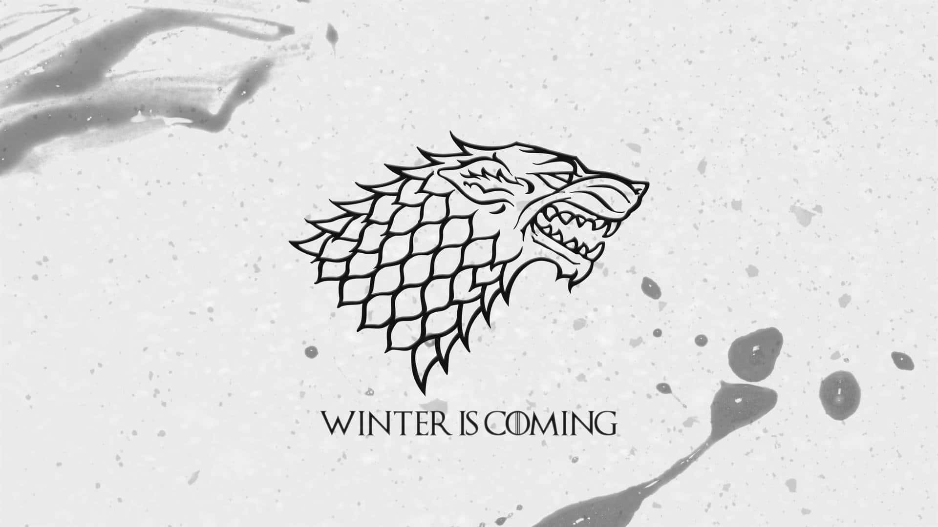 Stark, direwolf, winter is coming, Full HD Desktop Wallpaper