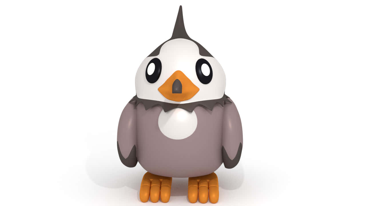 Starly, 3d-rendered, cartoon bird, HD Desktop Wallpaper