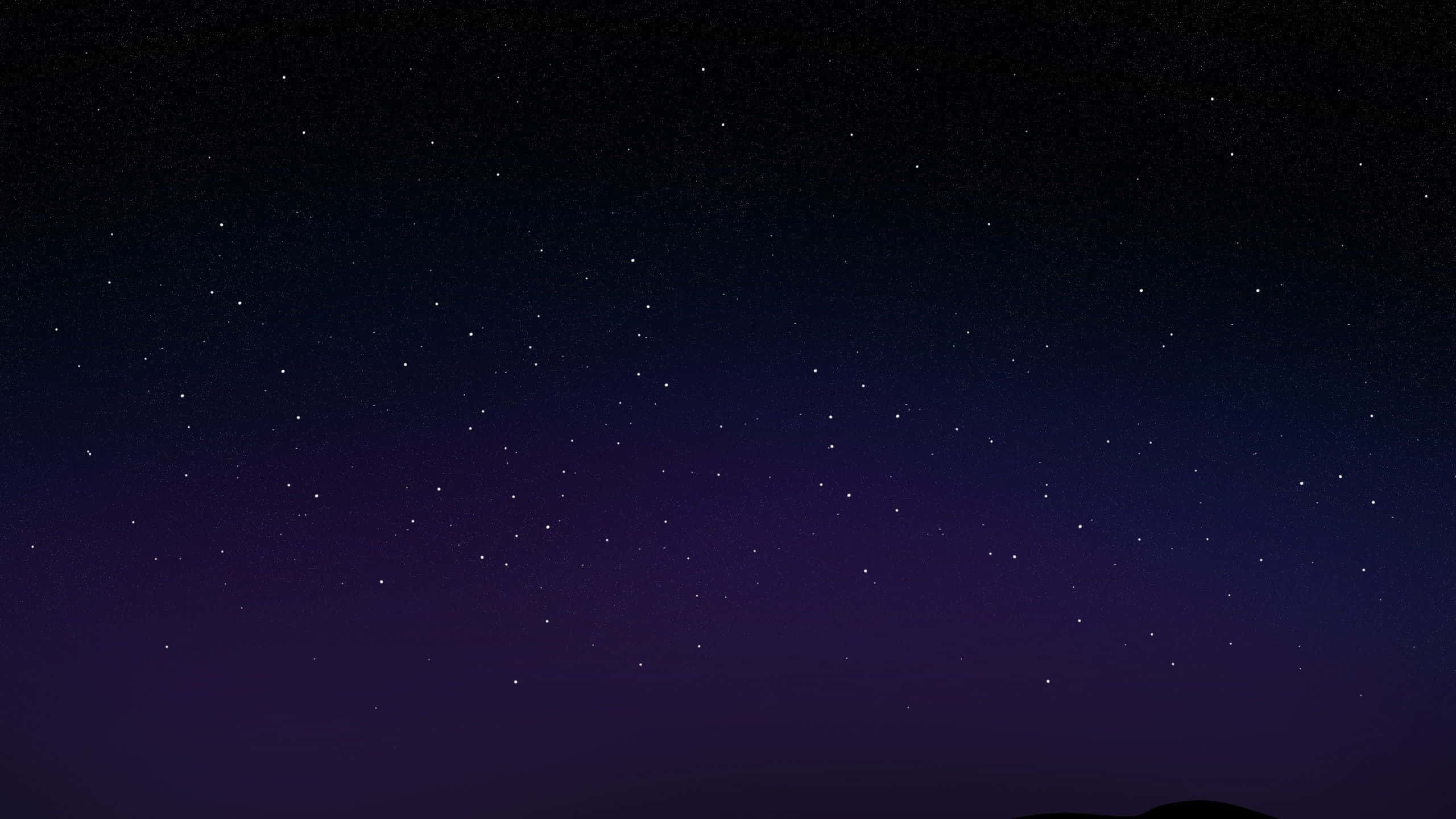 Starry Night Sky, deep purple, black, 2K Desktop Wallpaper