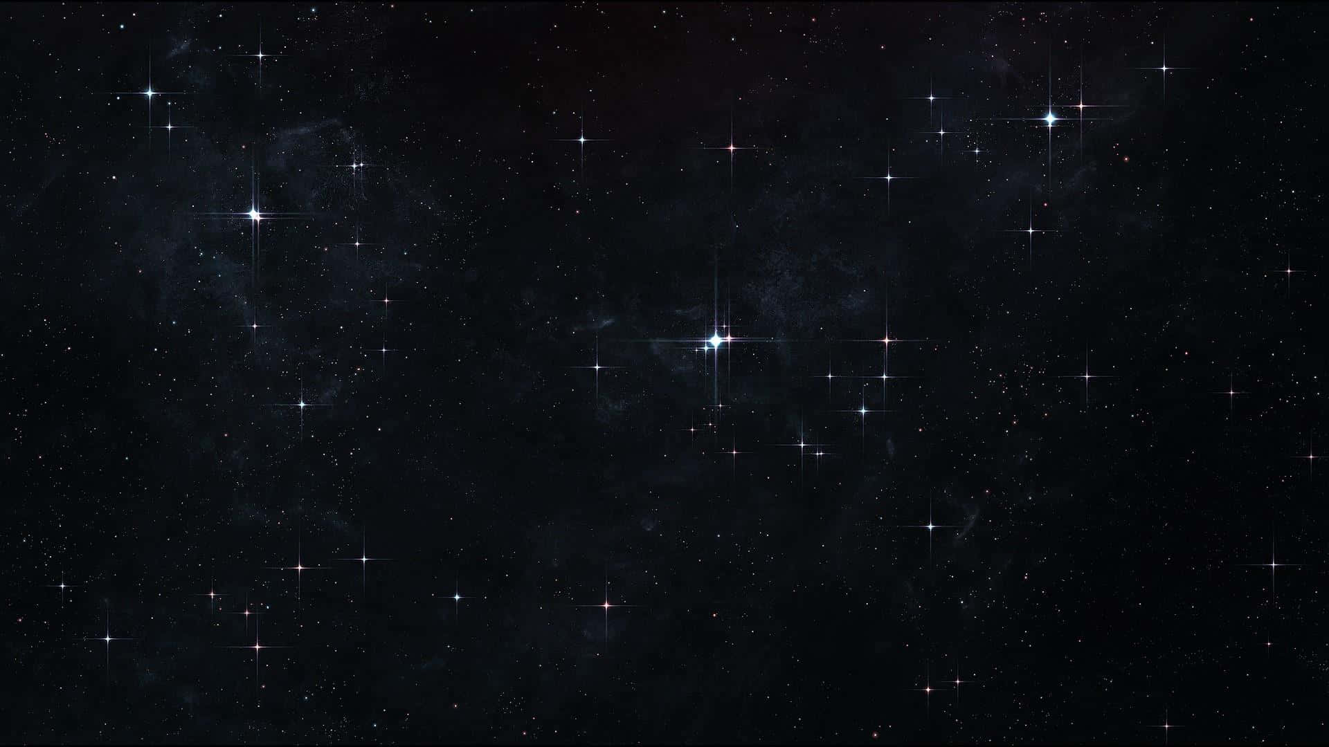 Starry Night Sky, twinkling stars, nebulae, Full HD Desktop Wallpaper