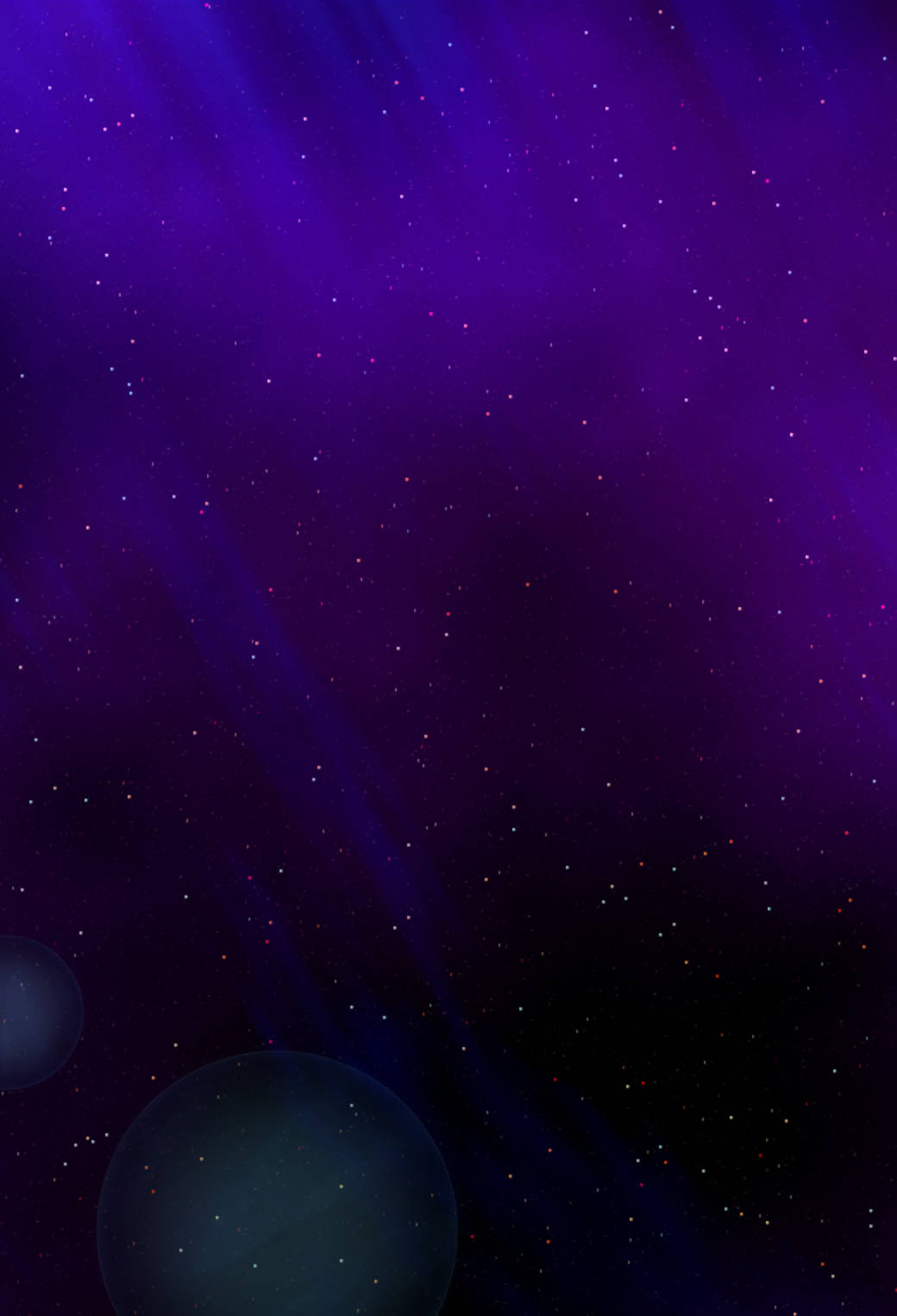 Starry Dark Purple Sky, iOS 7, purple cosmic expanse, HD Phone Wallpaper