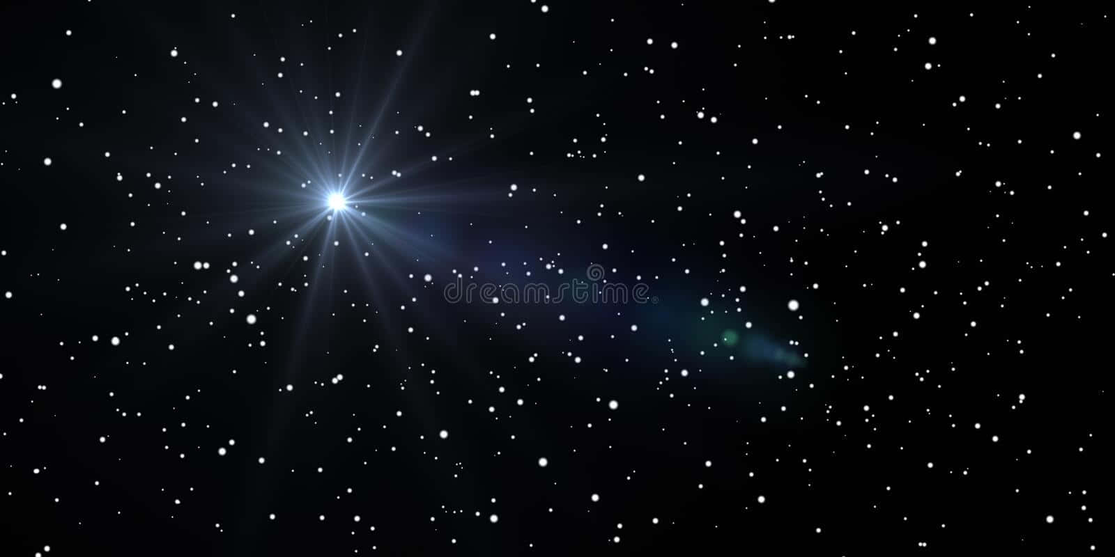 Stars Computer, starburst, deep black sky, HD Desktop Wallpaper