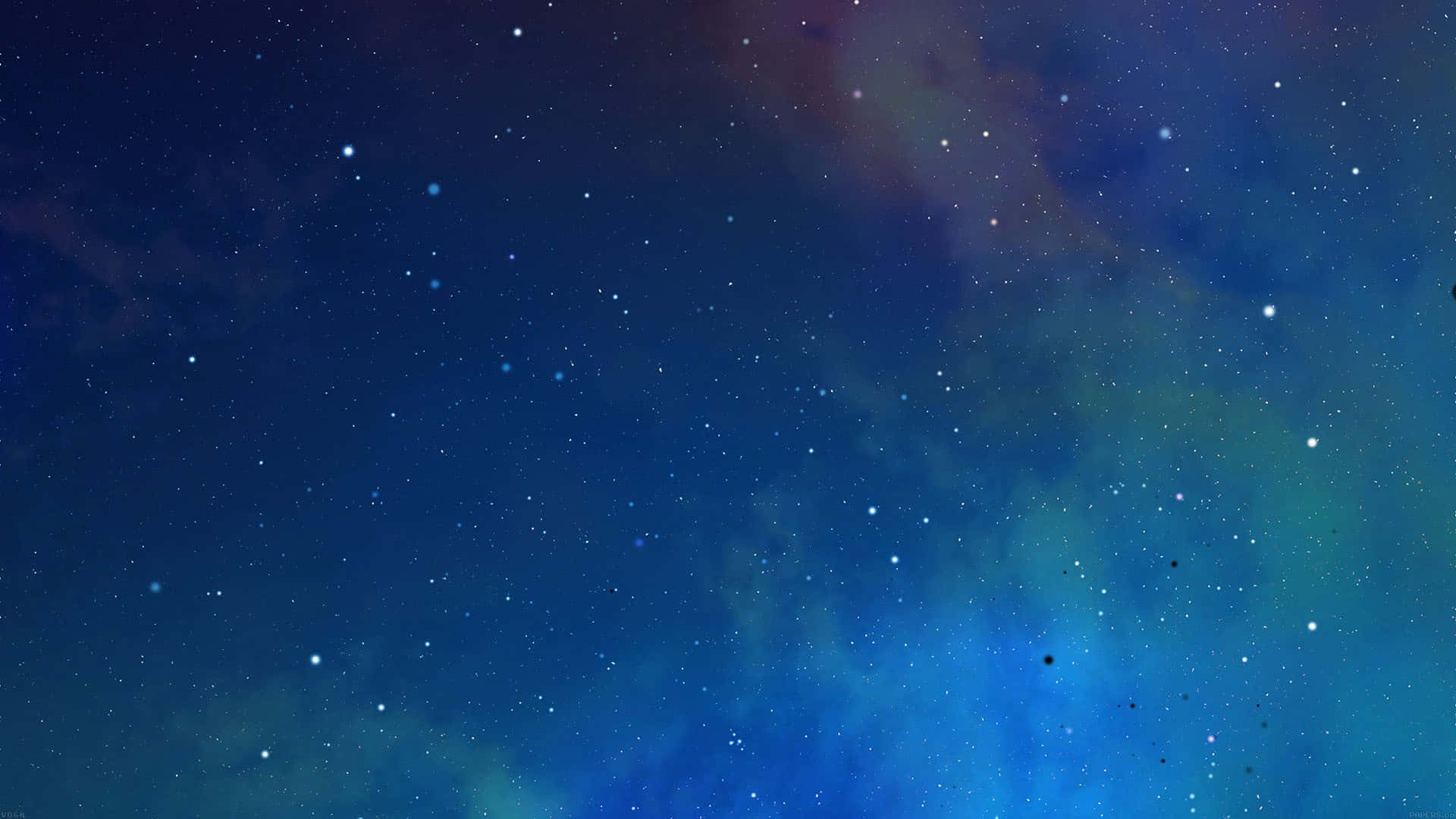 blue and purple sky, stars, clouds, Full HD Desktop Wallpaper