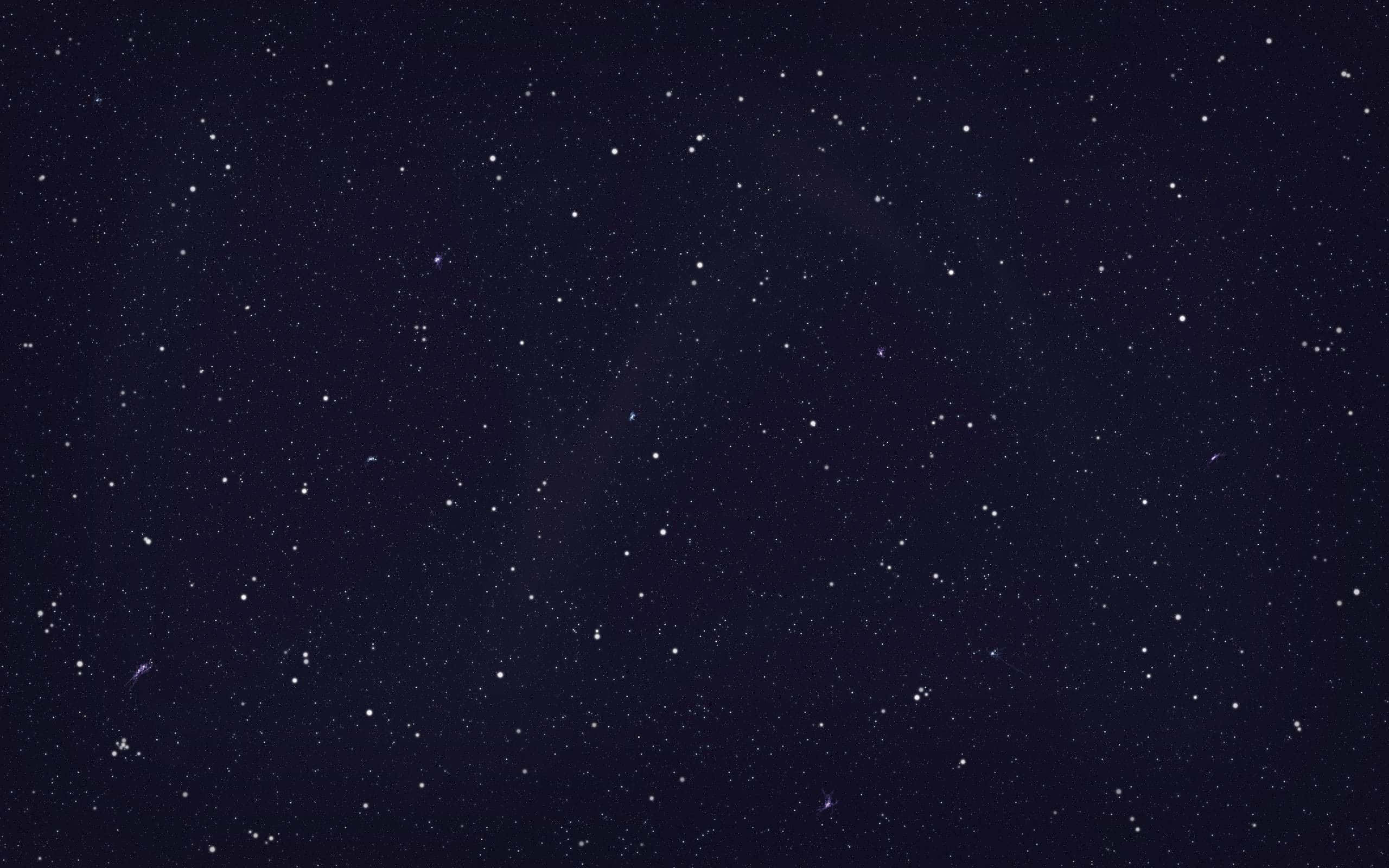Stars Computer, deep navy night sky, twinkling stars, 2K Desktop Wallpaper