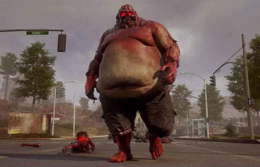 State of Decay 2, giant zombie, glowing red eyes, SD Desktop Wallpaper