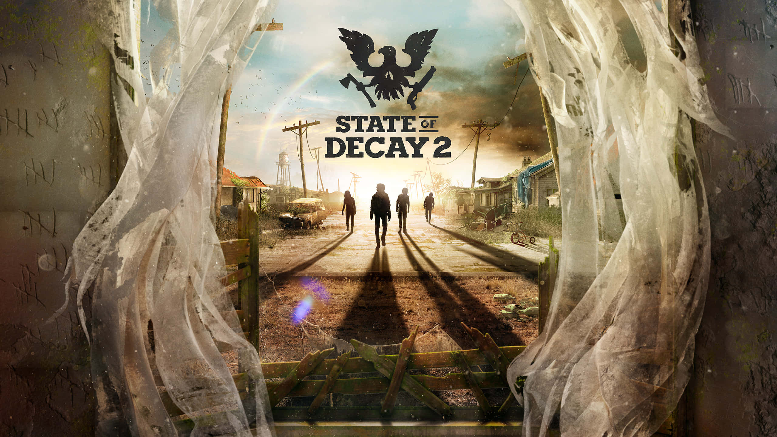 State Of Decay 2, sunlit, debris-strewn road, 2K Desktop Wallpaper