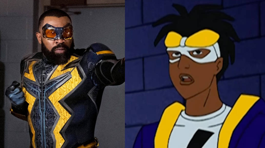 Static Shock, Black Lightning, yellow and black armor, SD Desktop Wallpaper