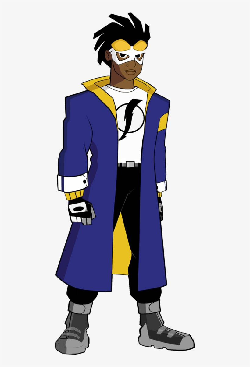 Static Shock, black spiky hair, yellow goggles, SD Phone Wallpaper