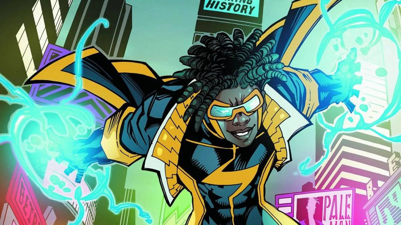 Static Shock, dreadlocks, glowing blue energy blasts, HD Desktop Wallpaper