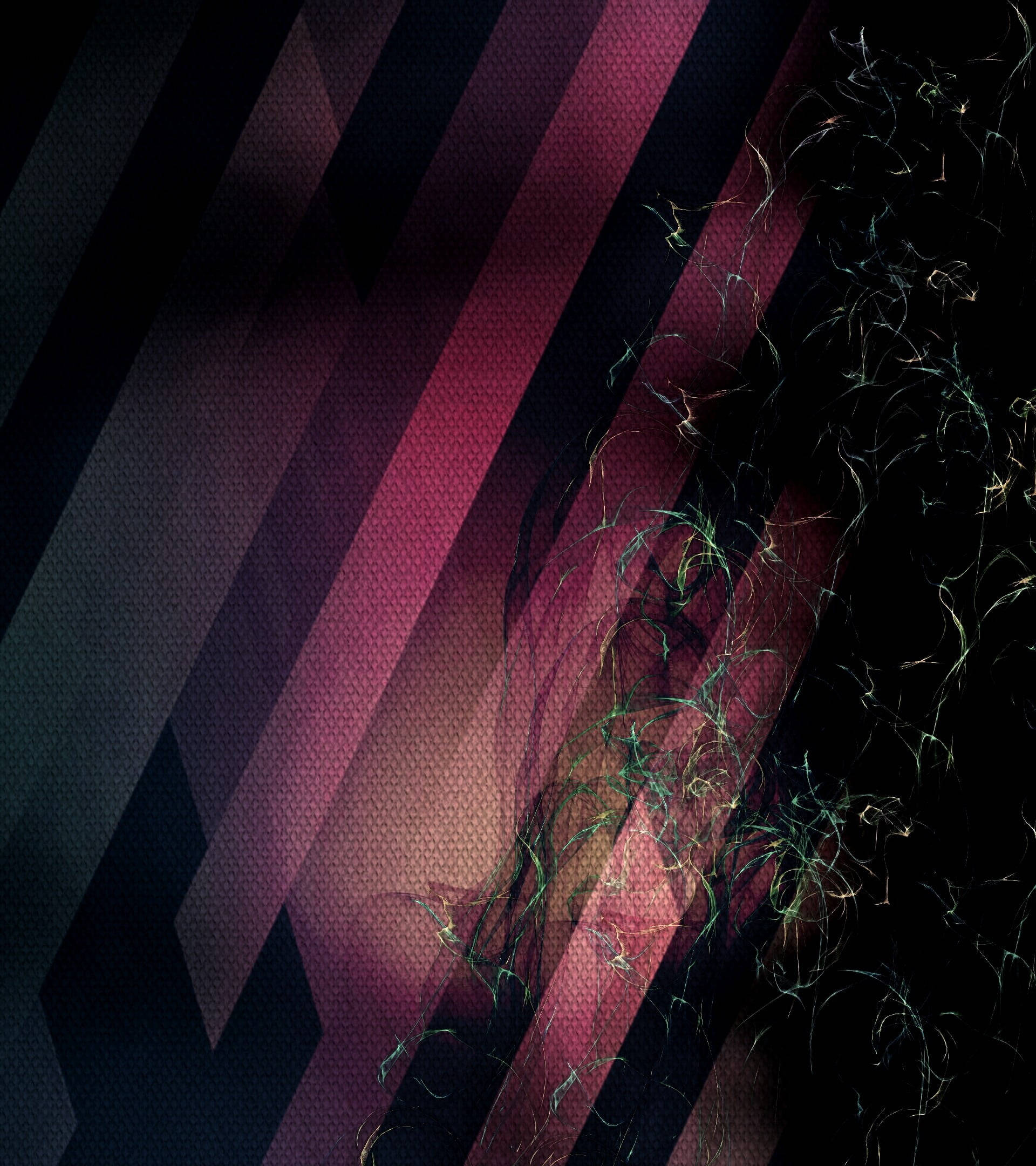 Static, pink lanes, deep magenta, Full HD Phone Wallpaper