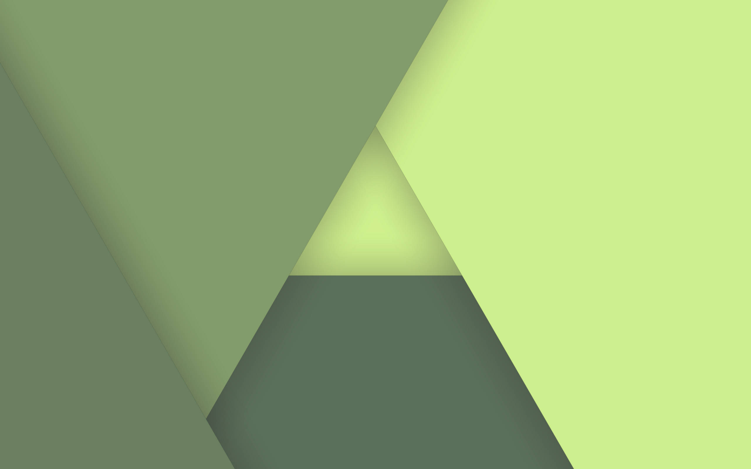 Static, green triangles, abstract geometric, 2K Desktop Wallpaper