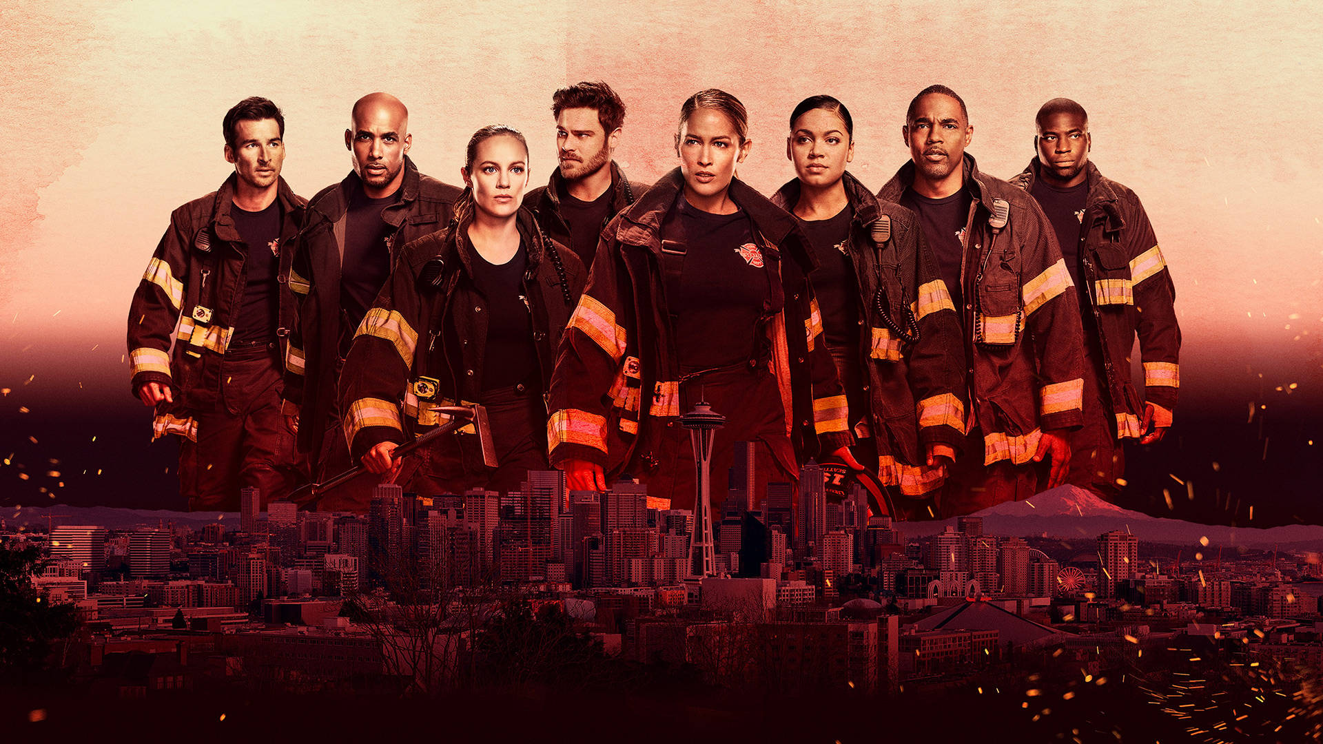 Station 19, firefighters, gear, Full HD Desktop Wallpaper