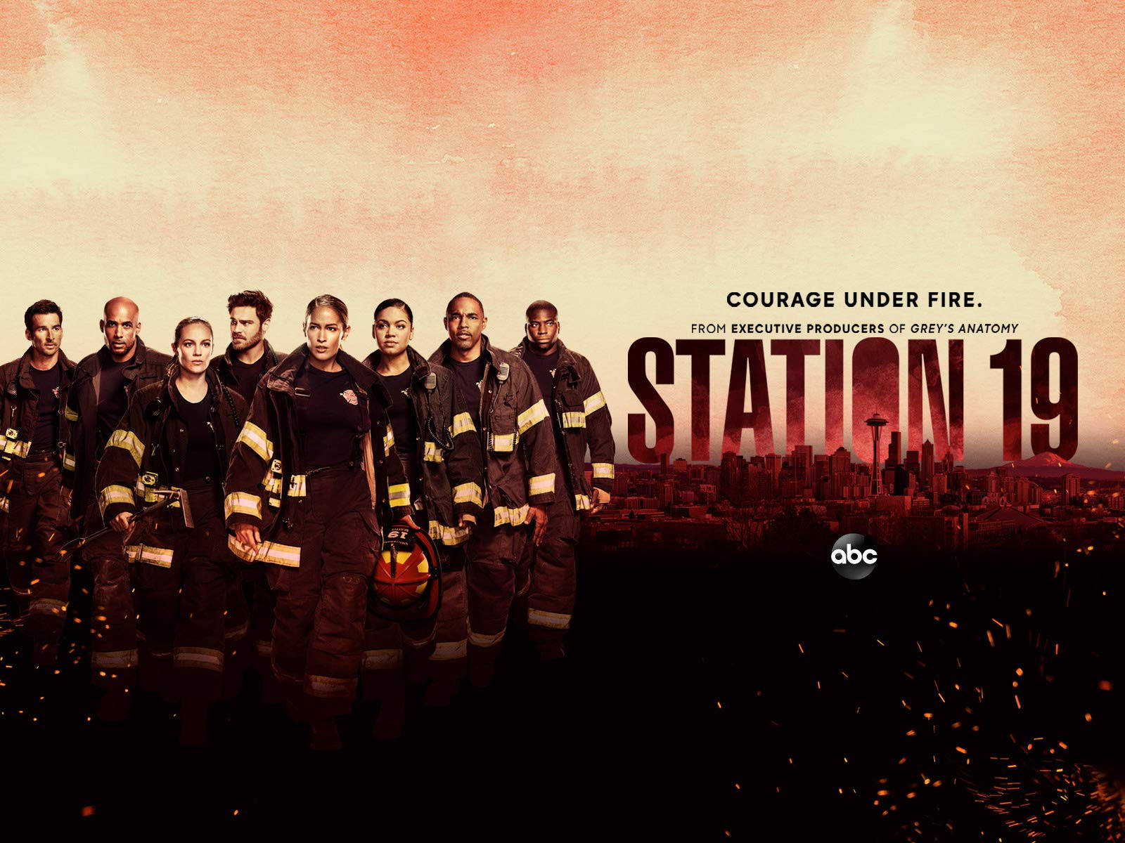 Station 19, firefighters, full gear, HD Desktop Wallpaper