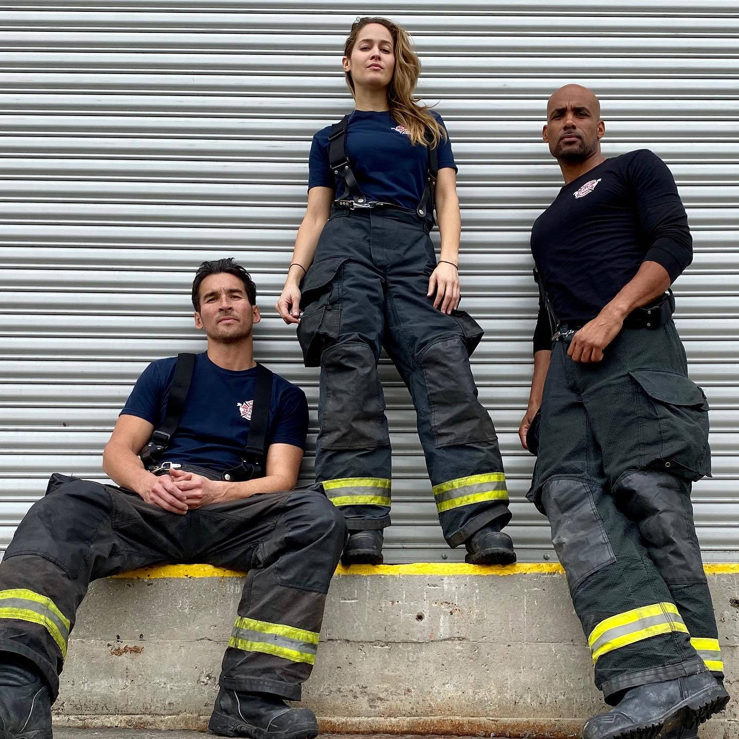 Station 19, firefighters, full gear, HD Desktop Wallpaper