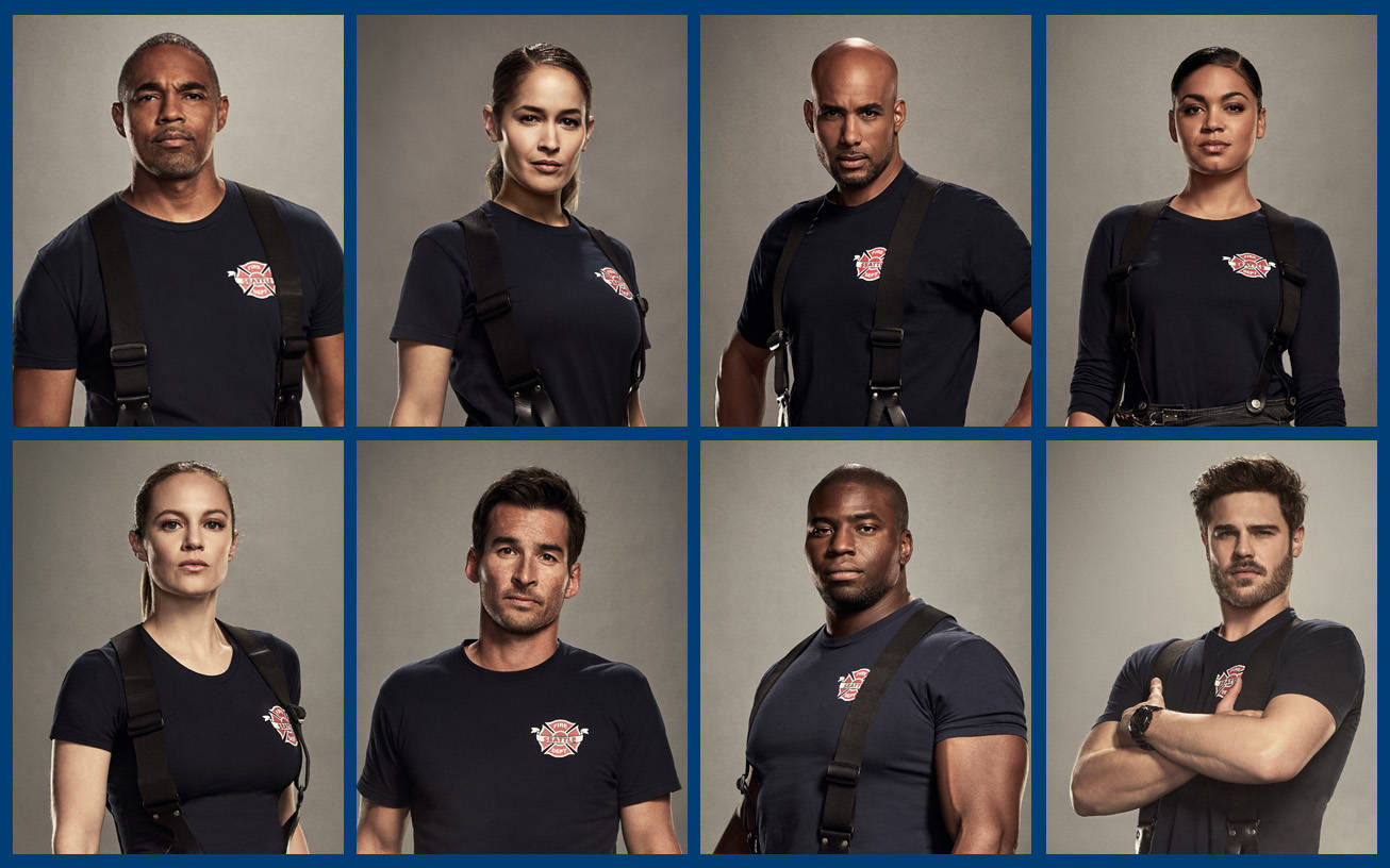 Station 19, firefighters, dark uniforms, HD Desktop Wallpaper