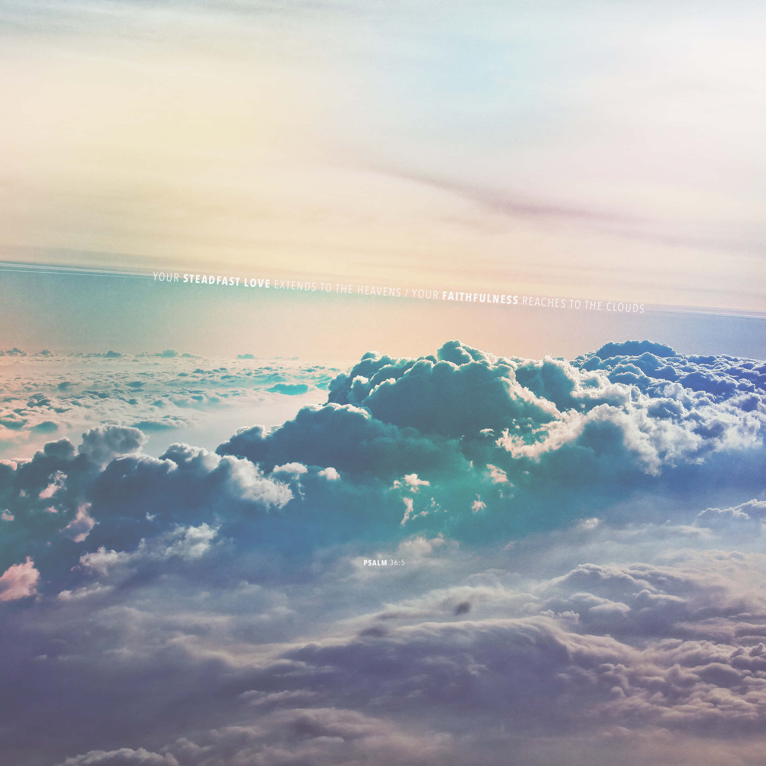 Steadfast Love, cloudscape, pastel sunrise hues, Full HD Desktop Wallpaper